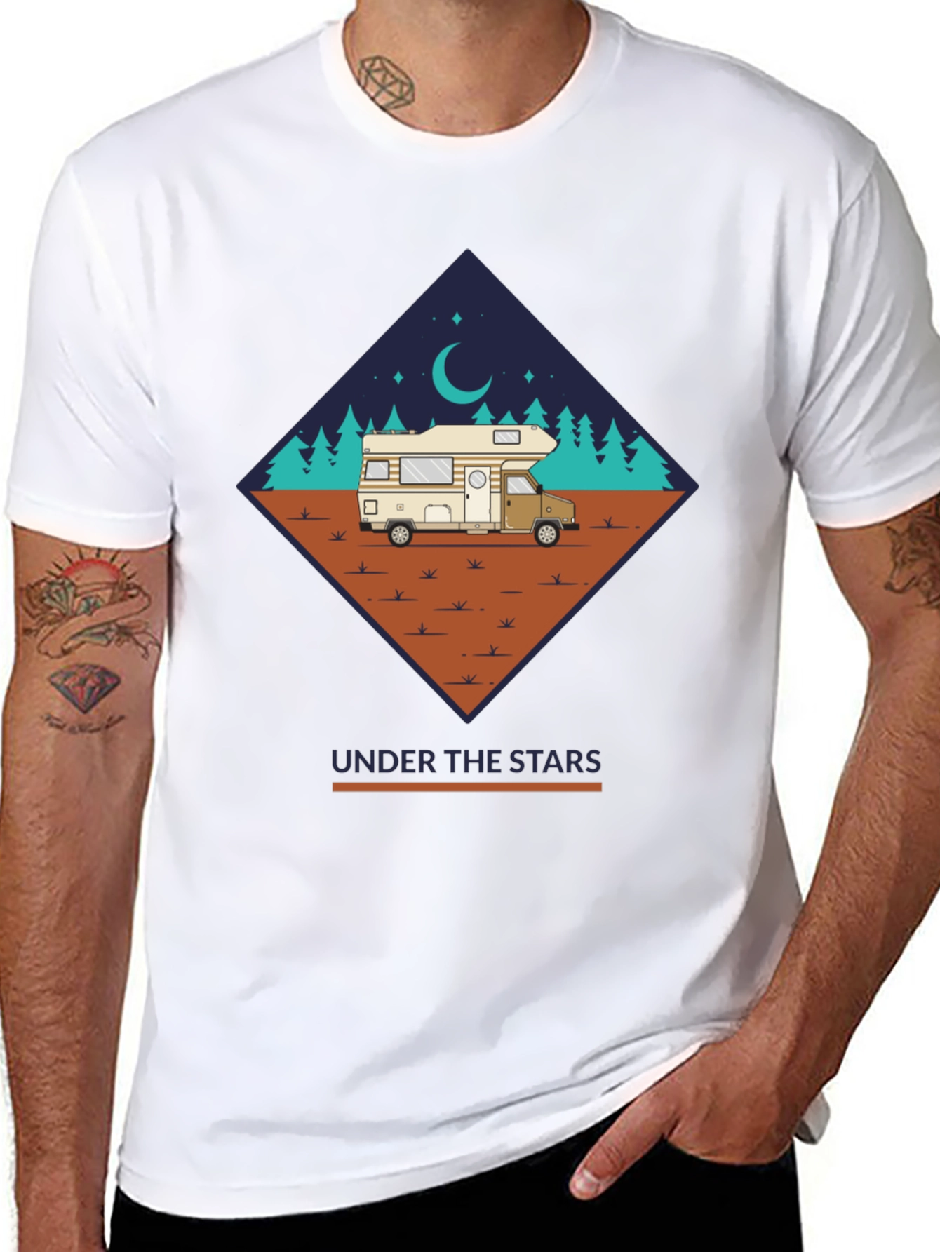 Camping Under the Stars Graphic Tee