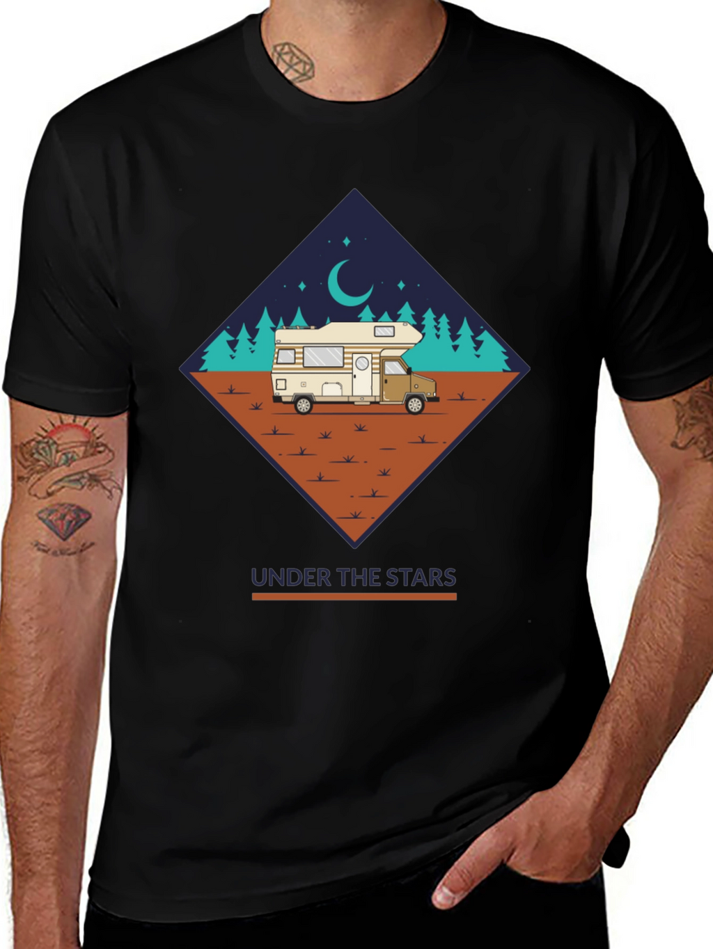 Camping Under the Stars Graphic Tee