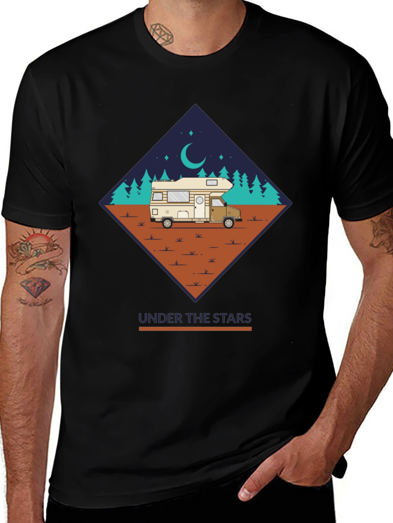 Camping Under the Stars Graphic Tee