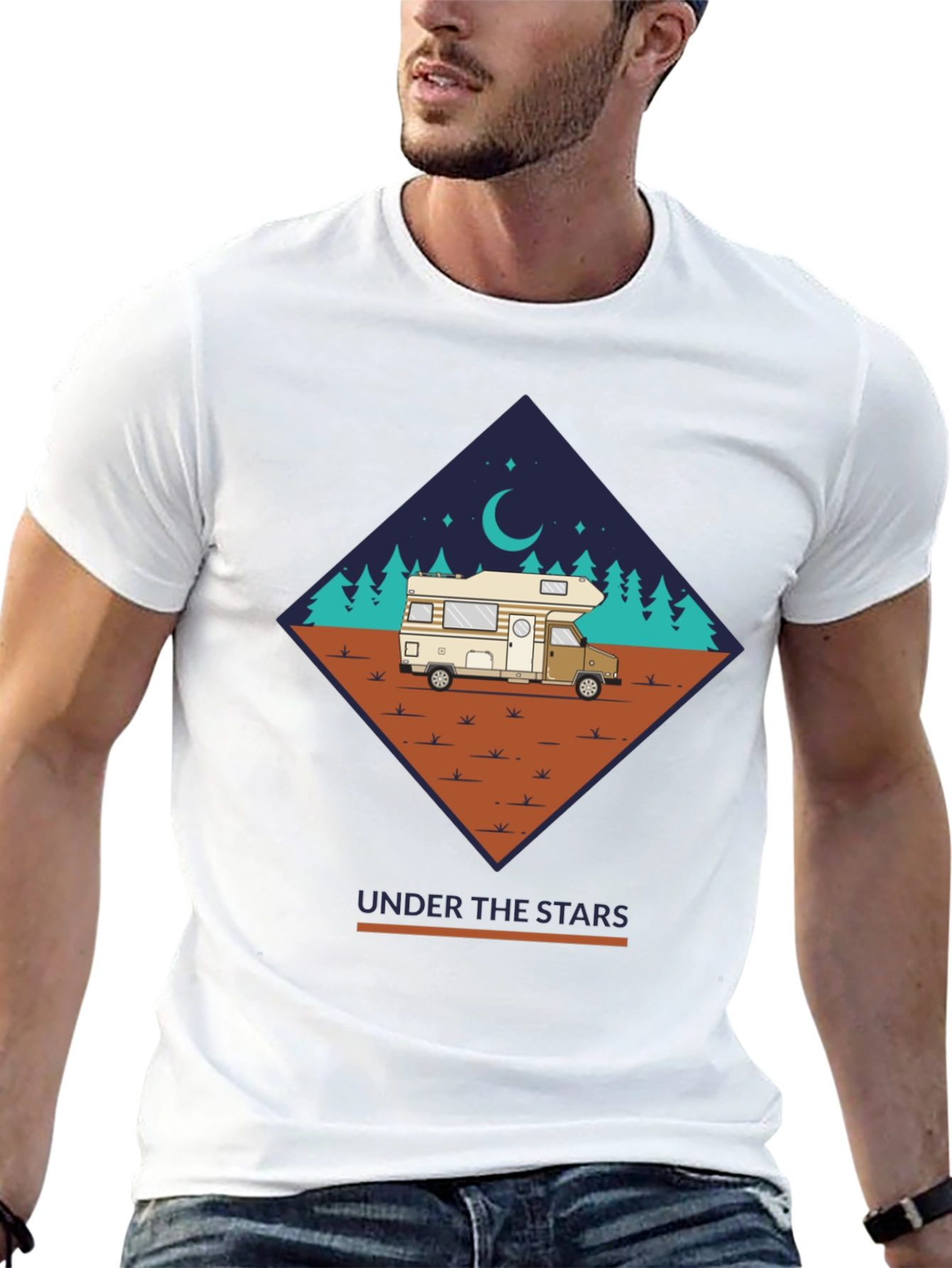 Camping Under the Stars Graphic Tee