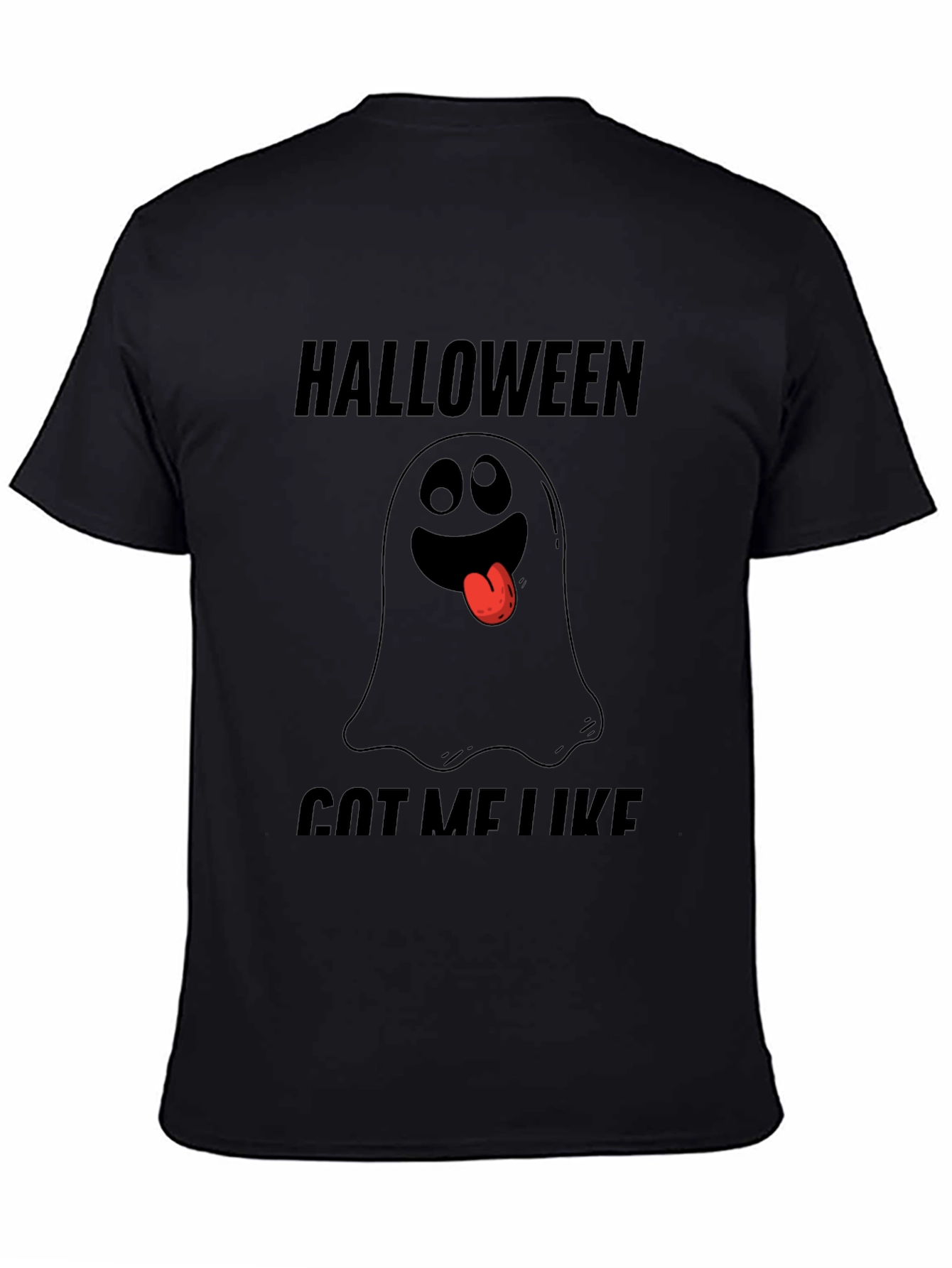 Halloween Ghost Graphic Tee - Spooky Season Shirt