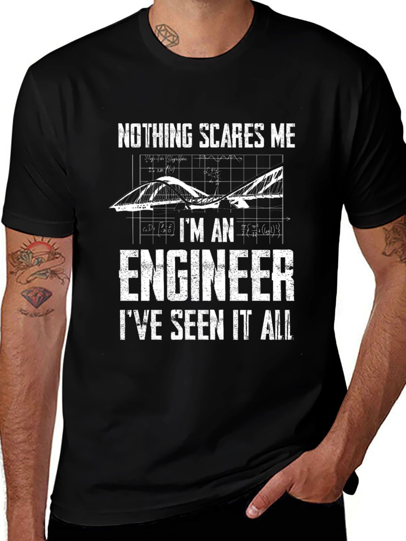 Engineer Graphic T-Shirt - Nothing Scares Me