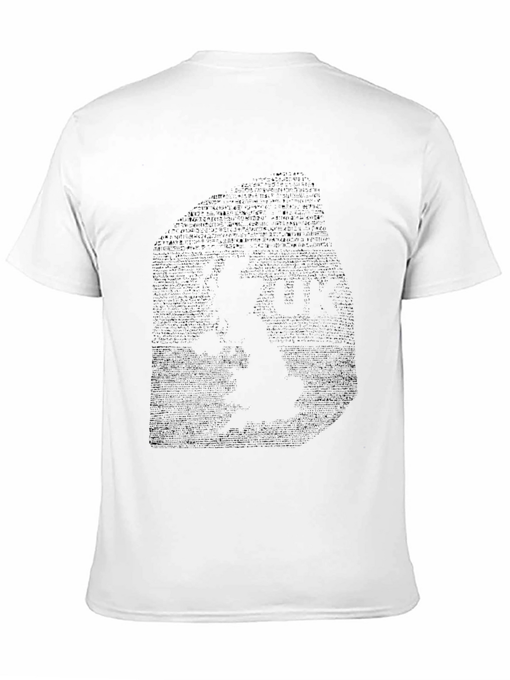 Abstract Face Graphic Black T-Shirt