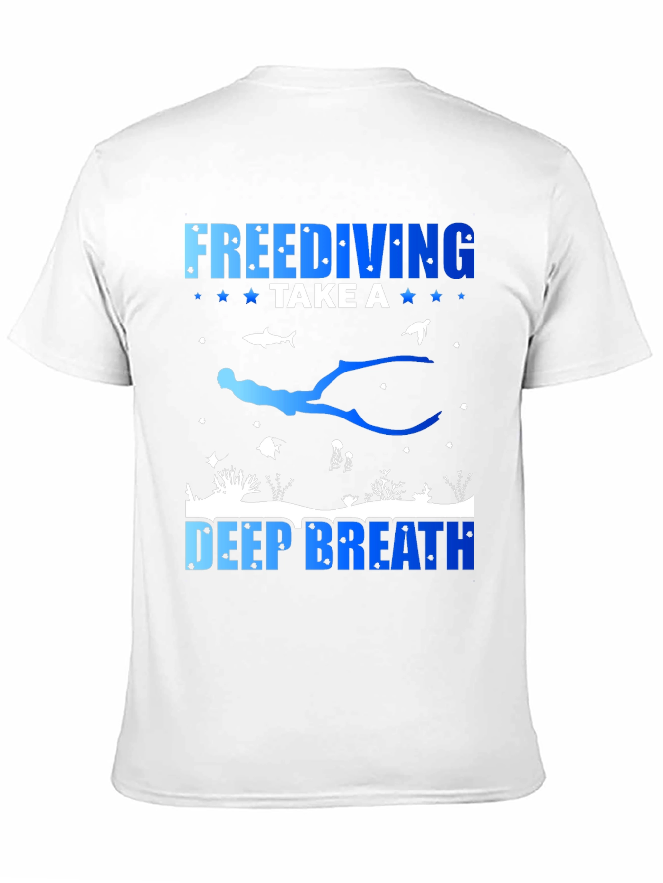Freediving Deep Breath Graphic T-Shirt