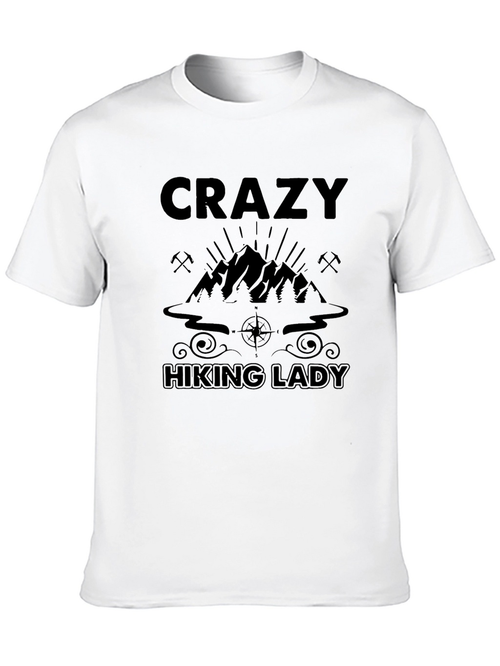 Crazy Hiking Lady T-Shirt
