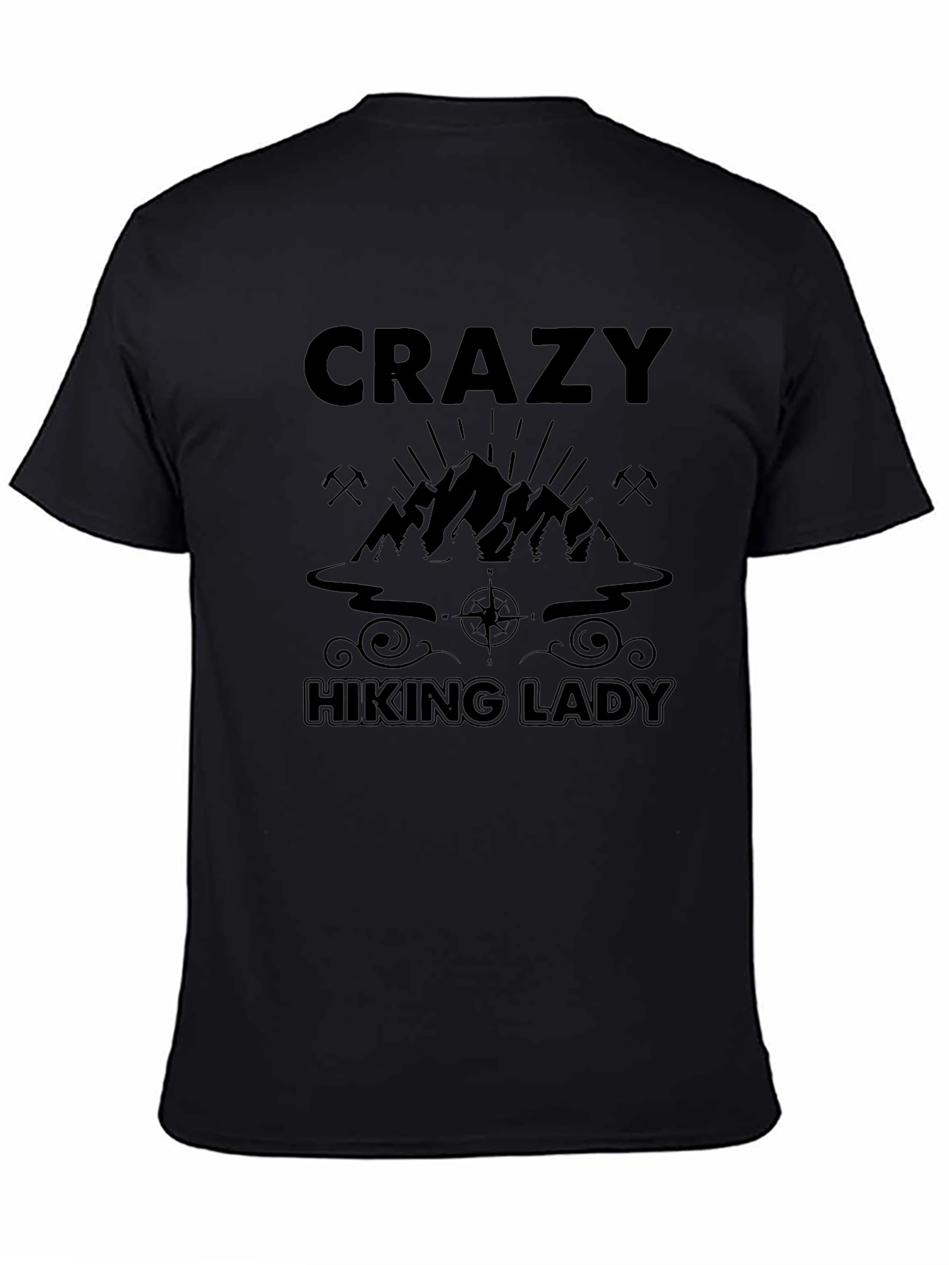 Crazy Hiking Lady T-Shirt