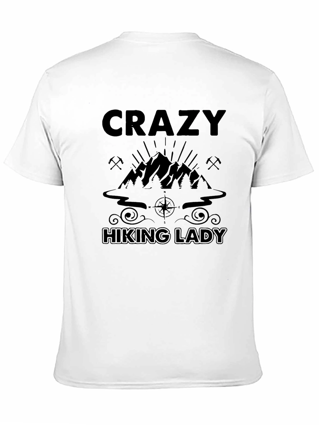 Crazy Hiking Lady T-Shirt