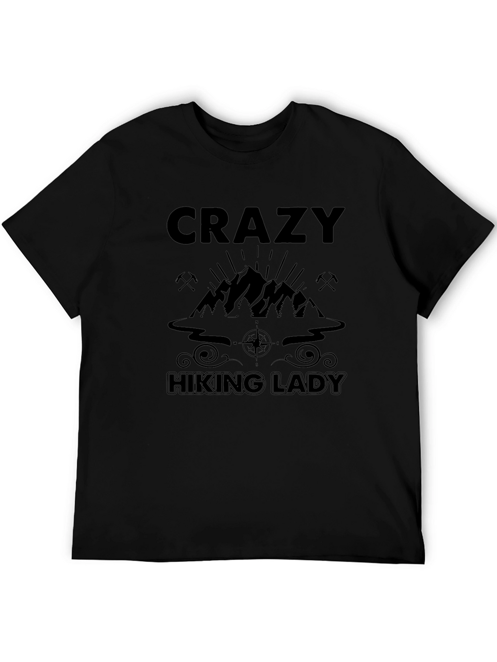Crazy Hiking Lady T-Shirt