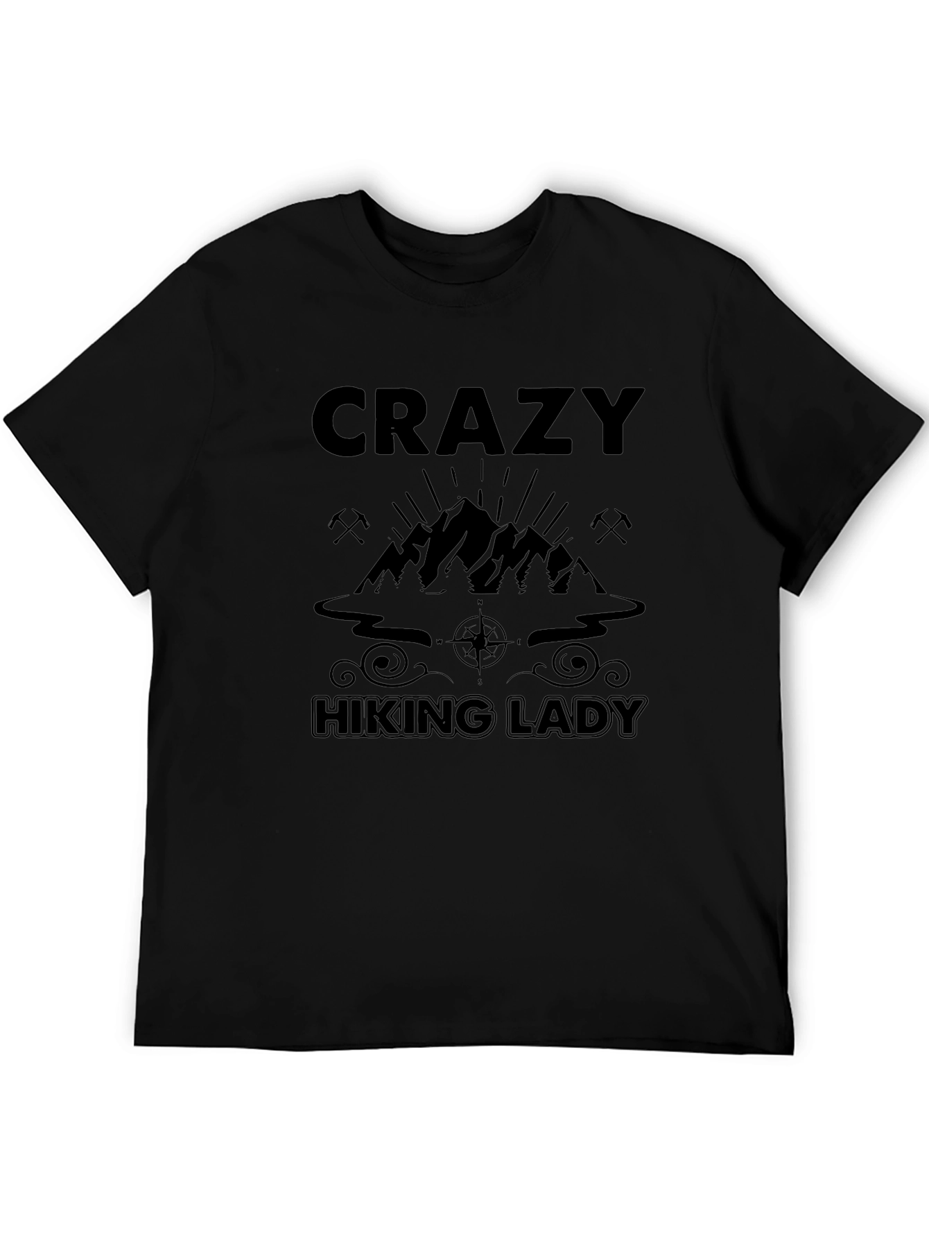 Crazy Hiking Lady T-Shirt
