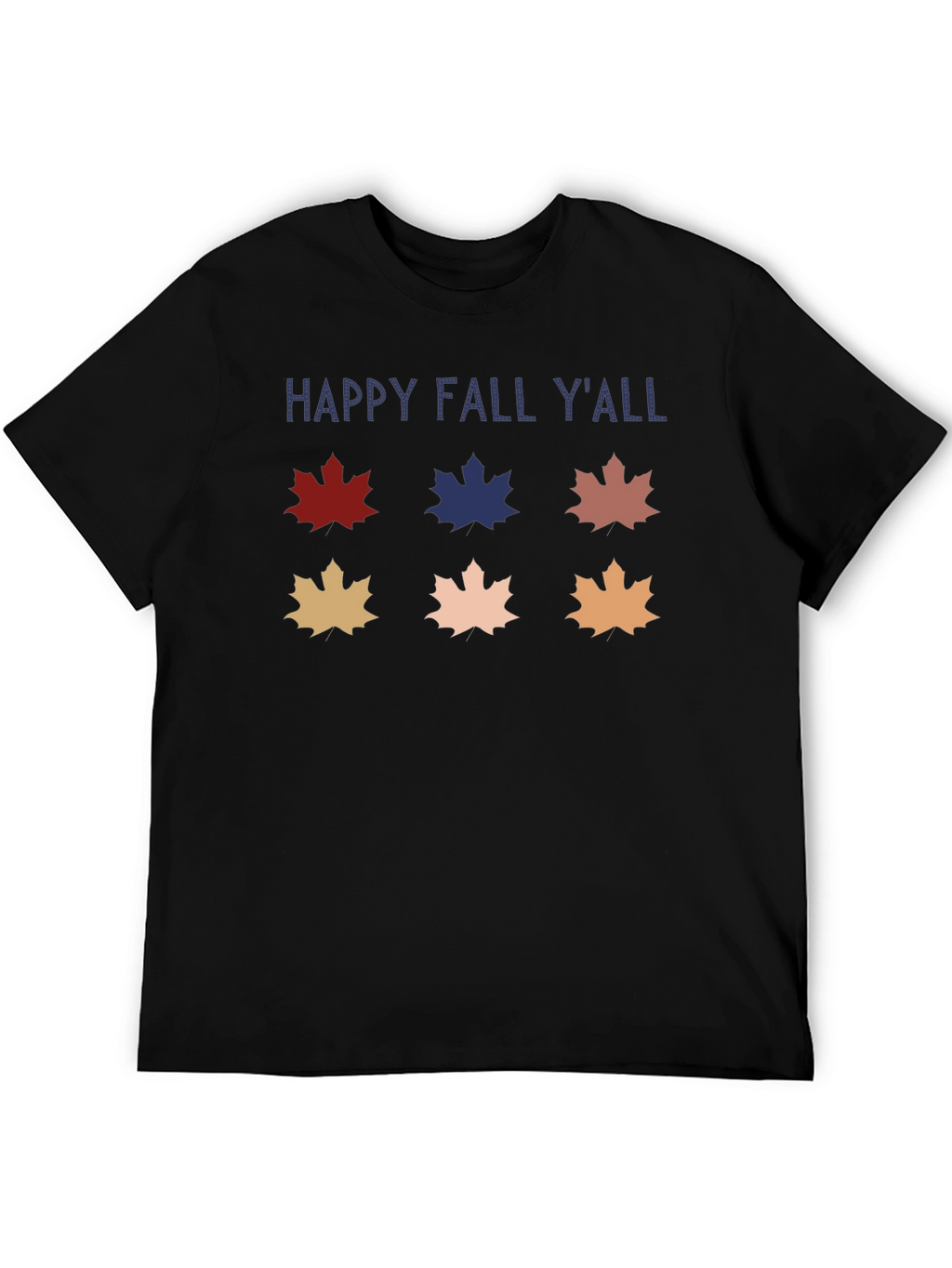 Happy Fall YAll T-Shirt Autumn Leaf Design