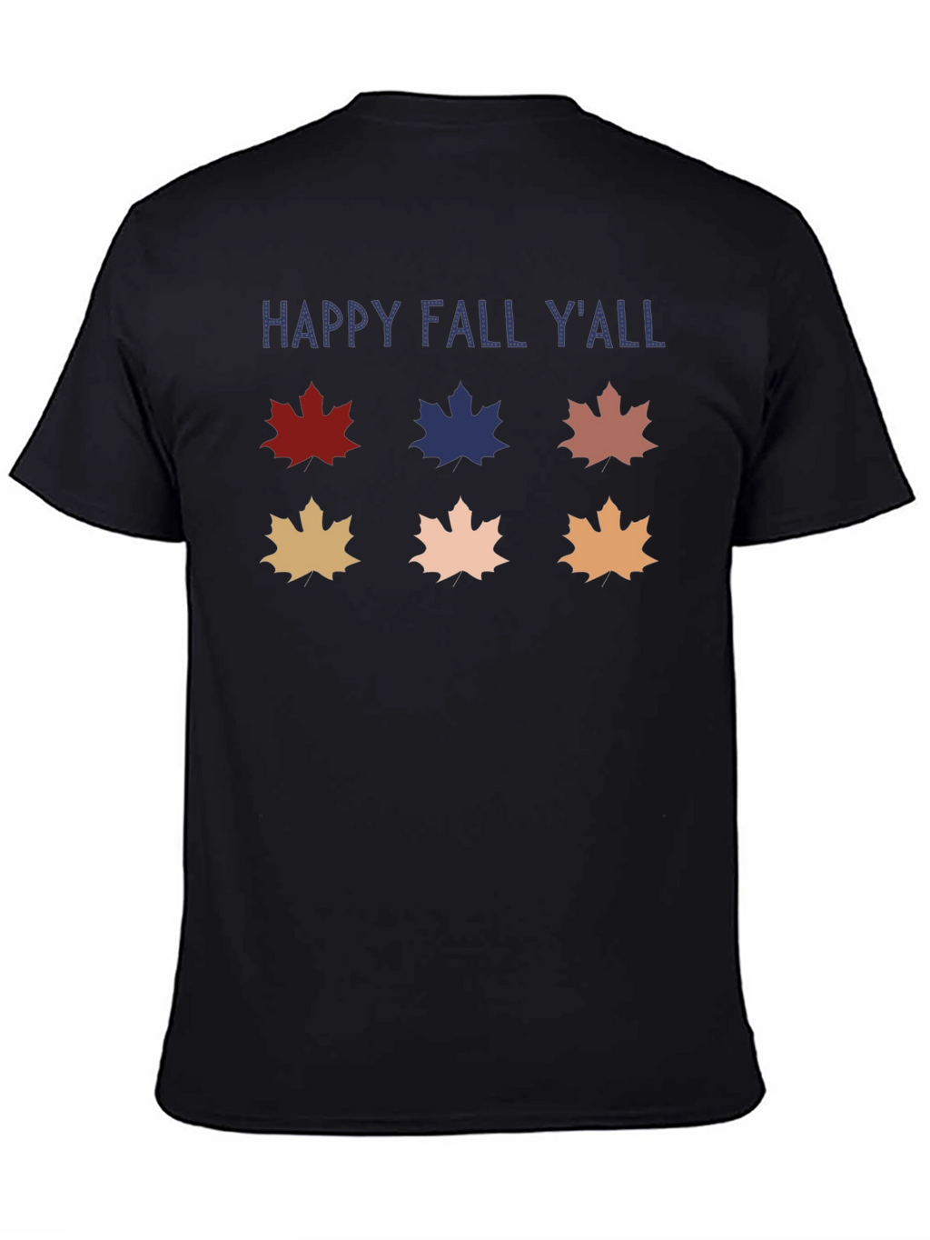 Happy Fall YAll T-Shirt Autumn Leaf Design