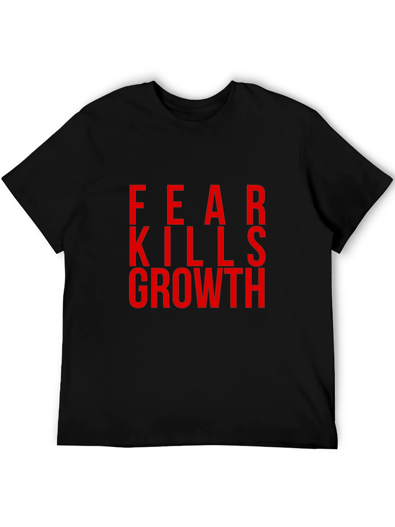 Fear Kills Growth Graphic Tee - Black