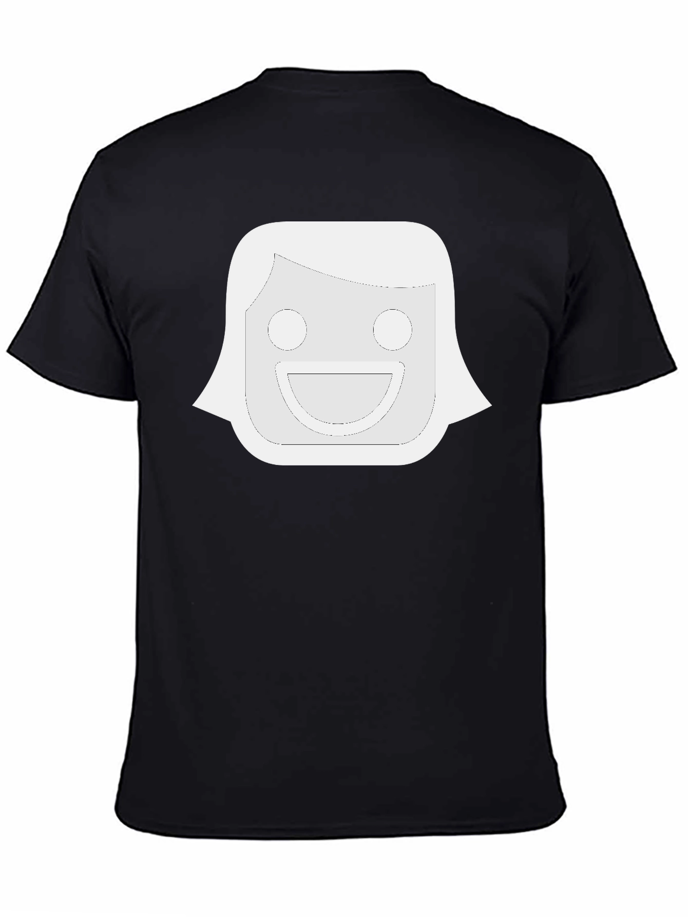 Funny Face Graphic Black T-Shirt