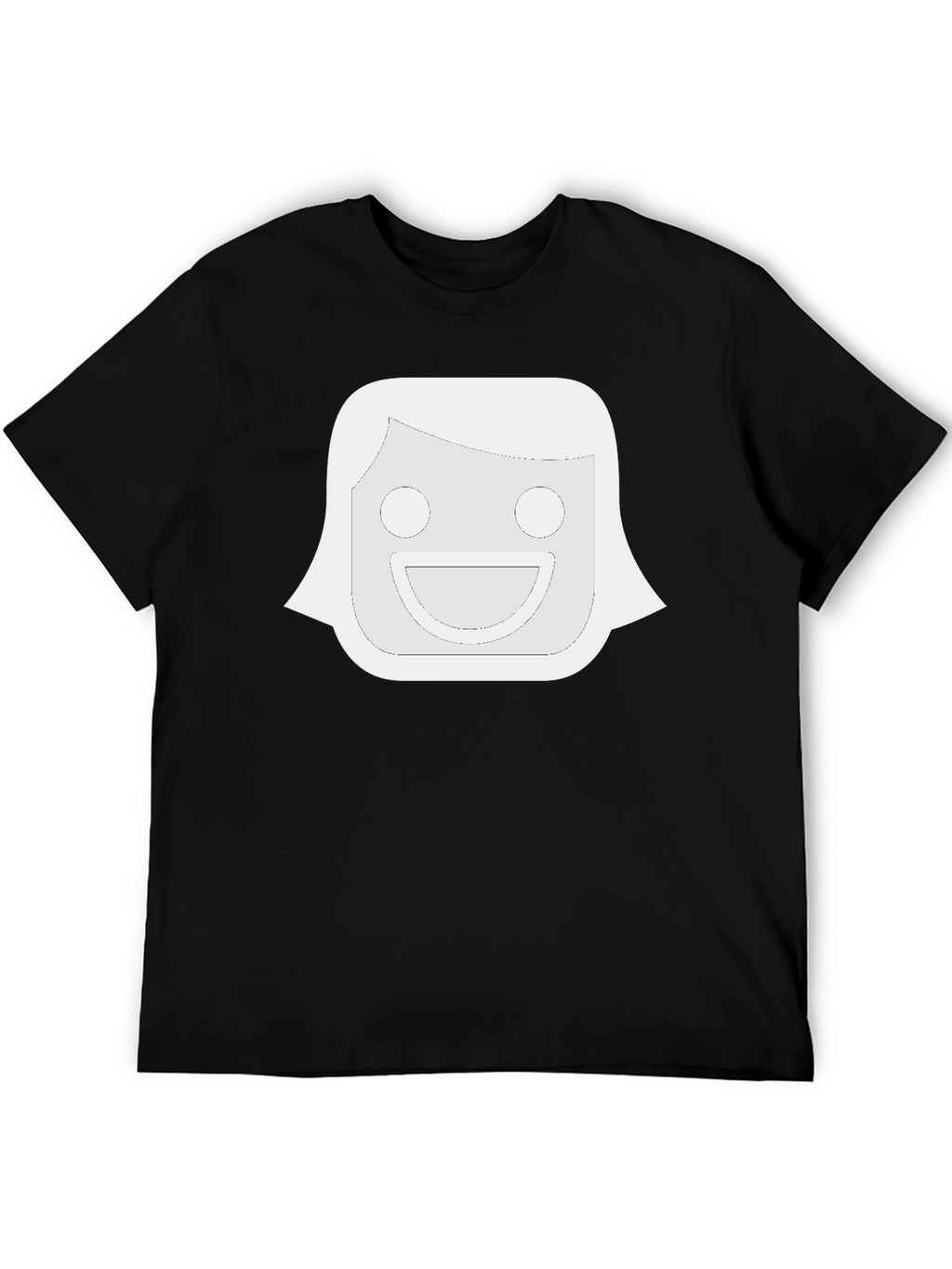Funny Face Graphic Black T-Shirt