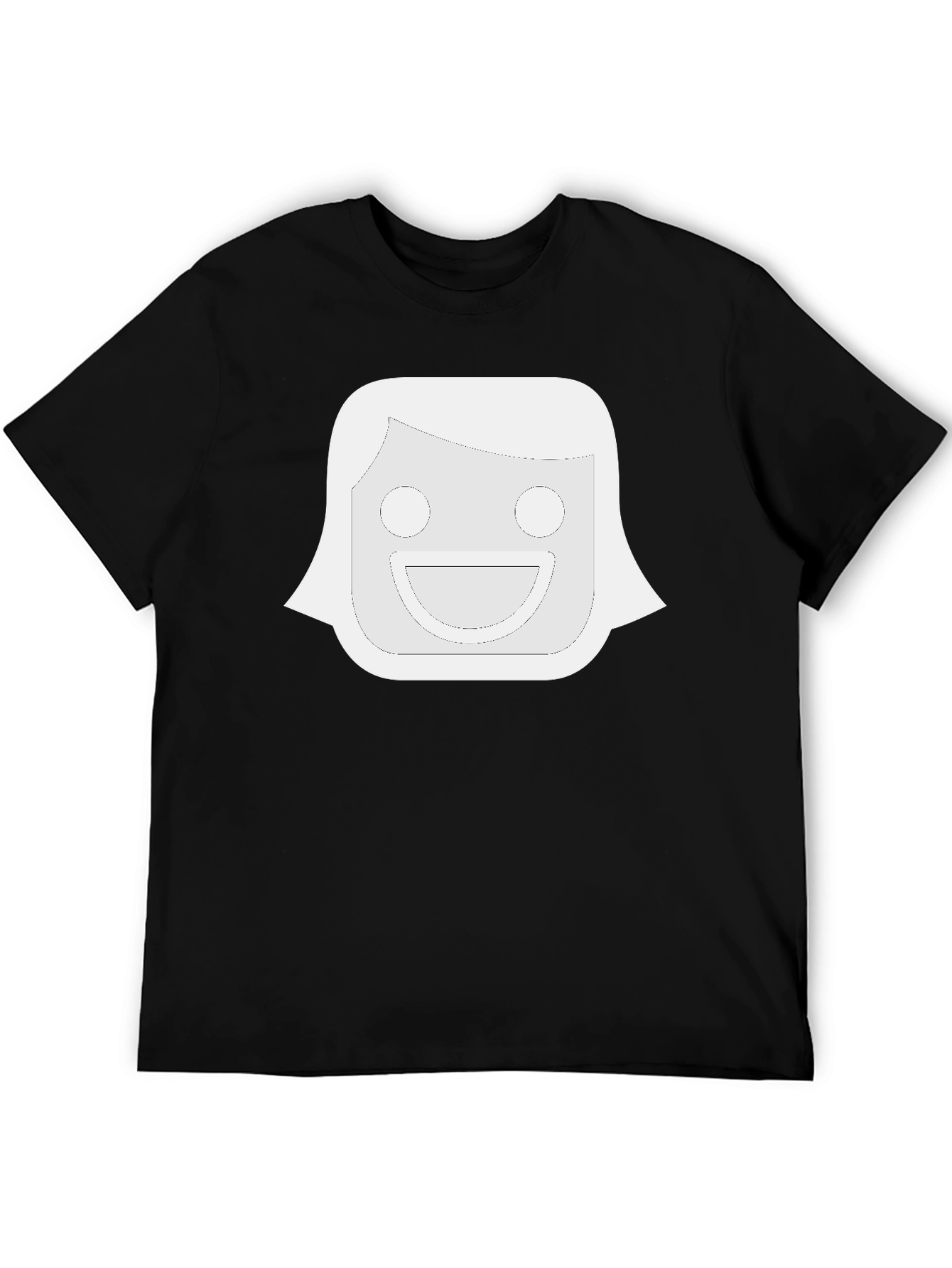 Funny Face Graphic Black T-Shirt