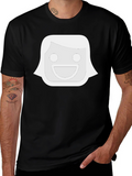 Funny Face Graphic Black T-Shirt