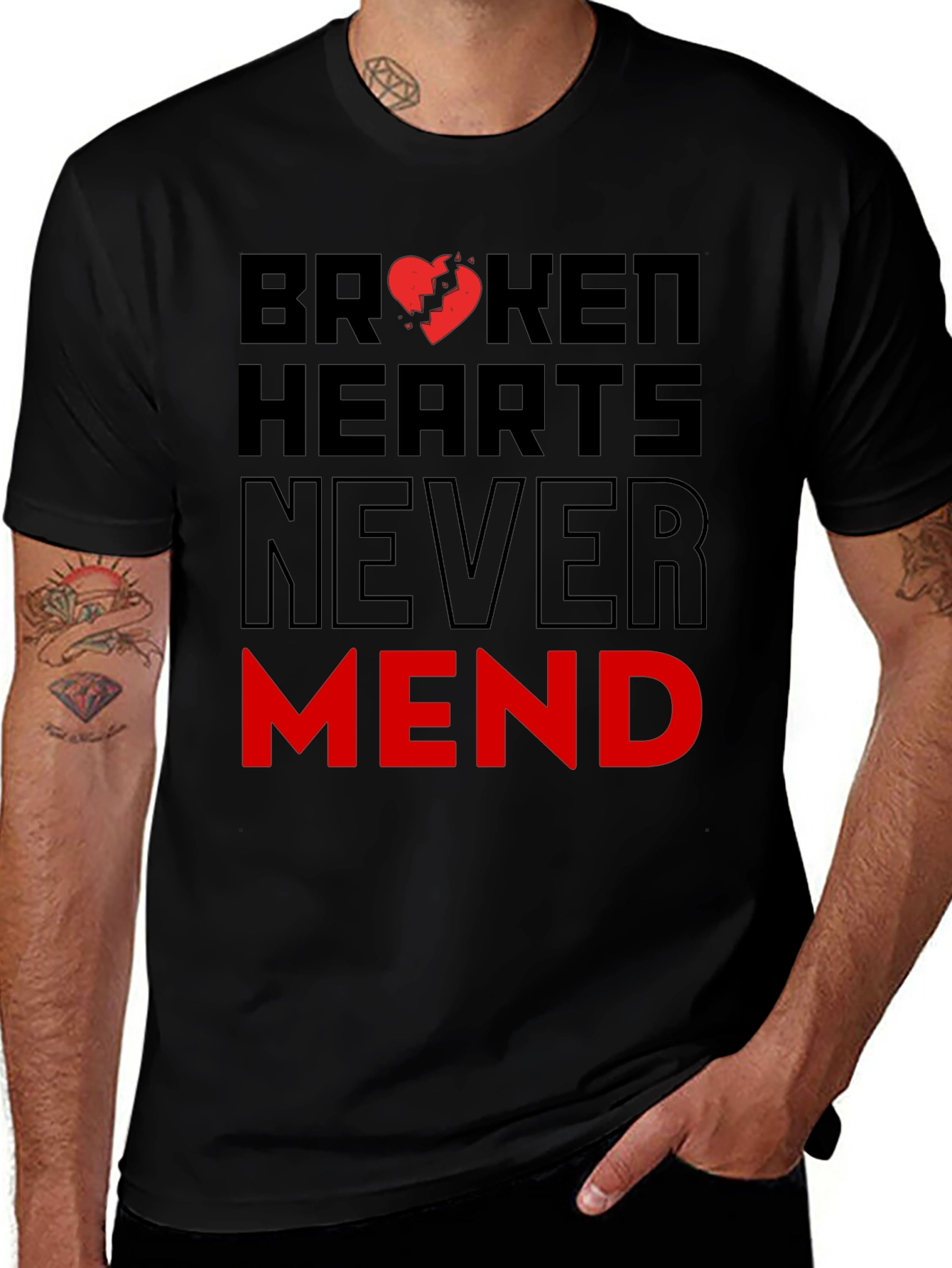 Broken Hearts Never Mend Graphic T-Shirt