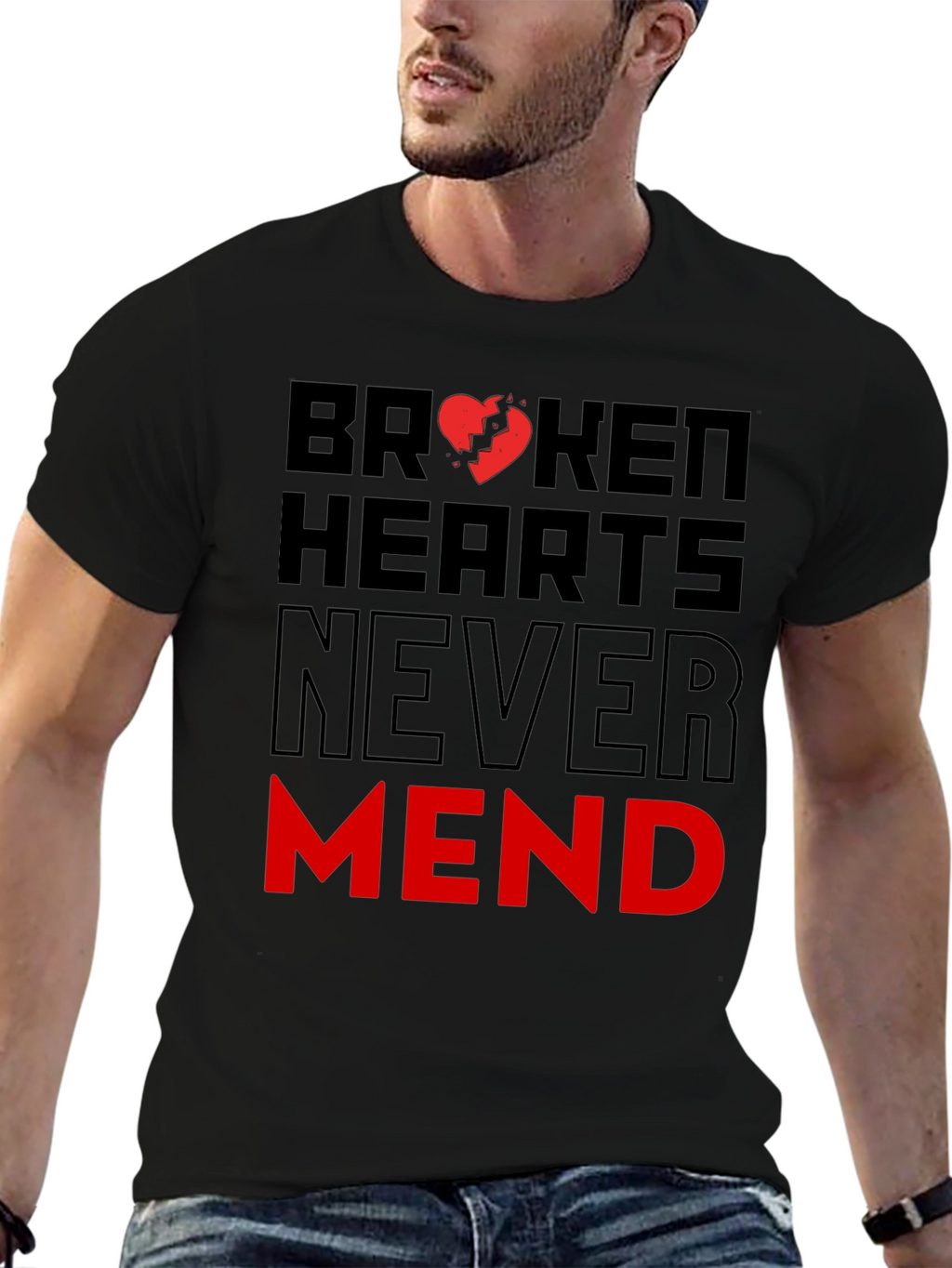 Broken Hearts Never Mend Graphic T-Shirt