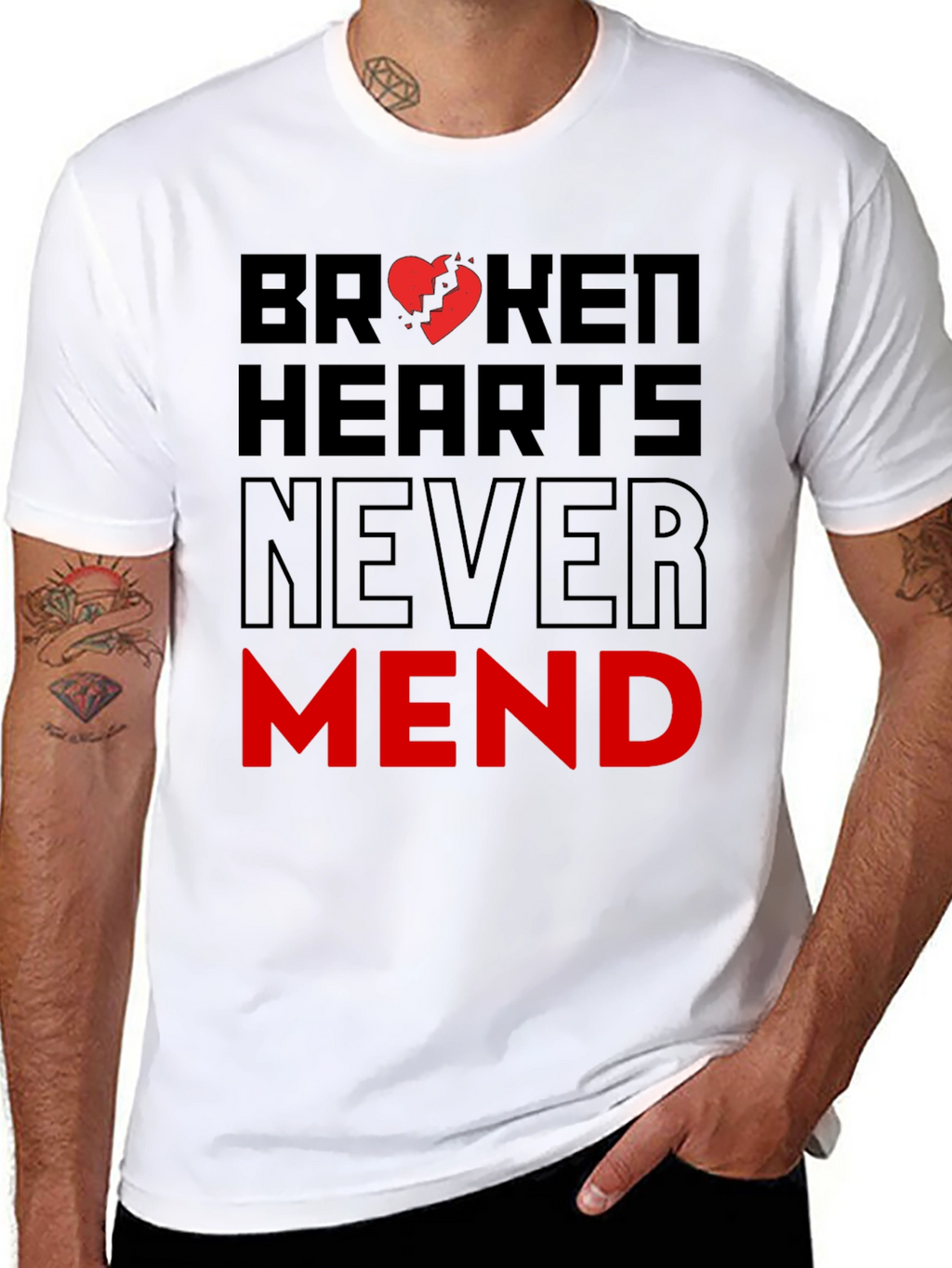 Broken Hearts Never Mend Graphic T-Shirt