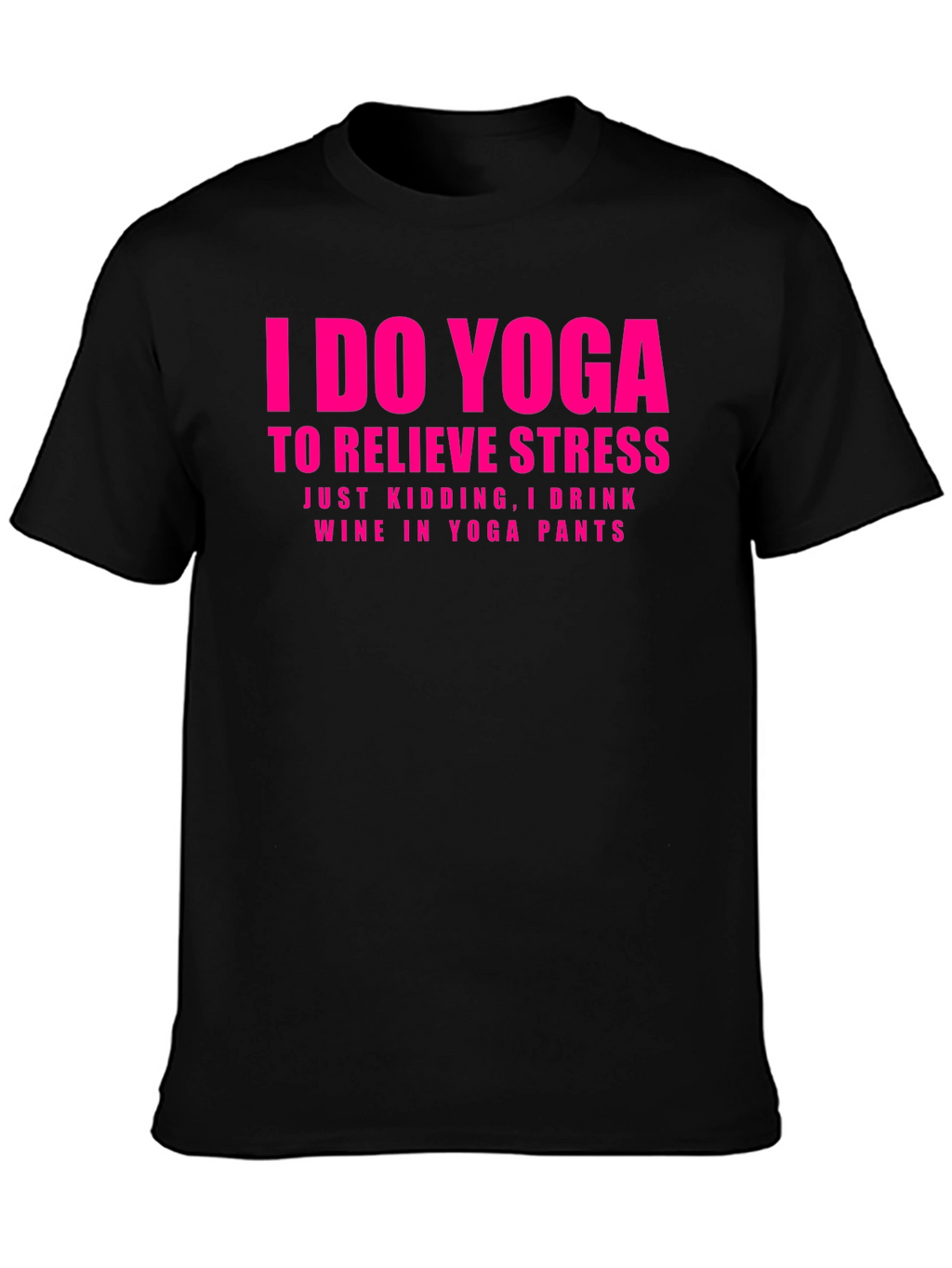 Funny Yoga & Wine Graphic T-Shirt