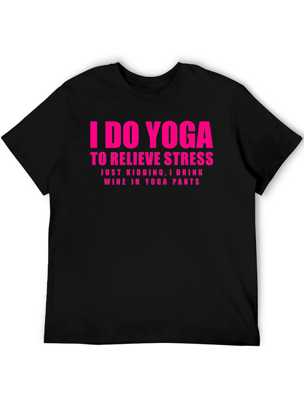 Funny Yoga & Wine Graphic T-Shirt