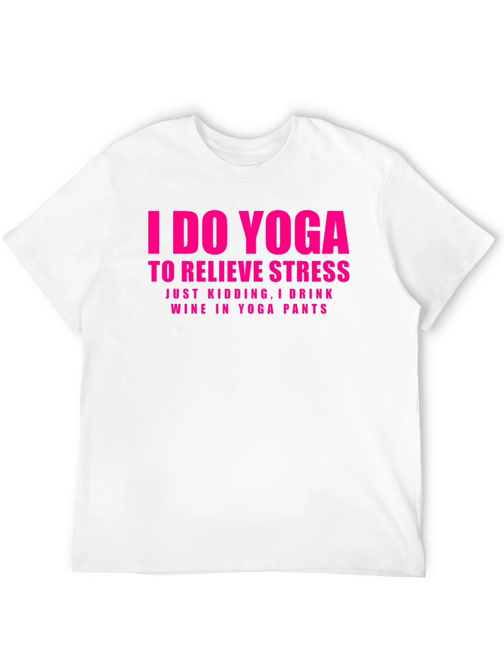 Funny Yoga & Wine Graphic T-Shirt