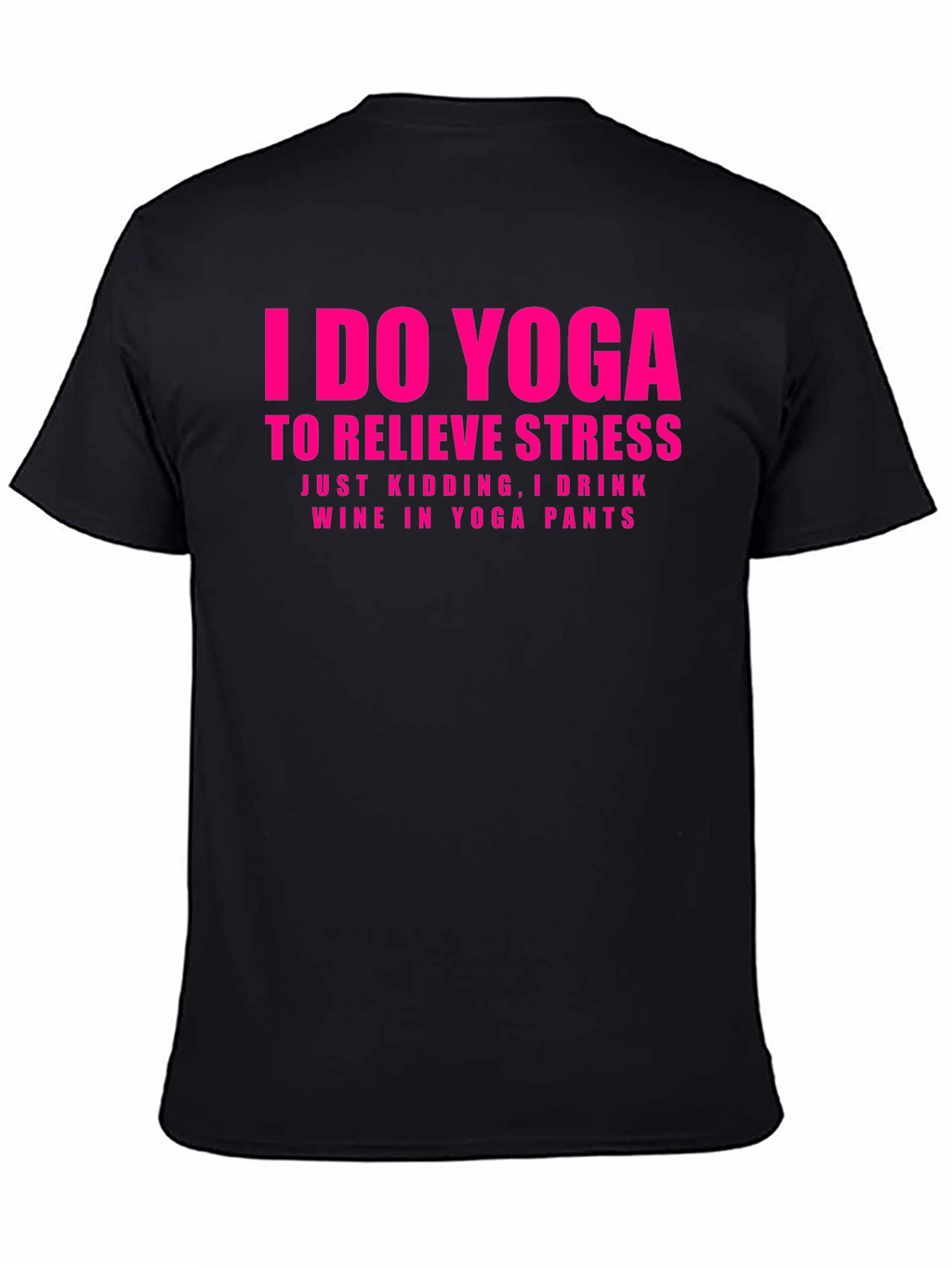 Funny Yoga & Wine Graphic T-Shirt