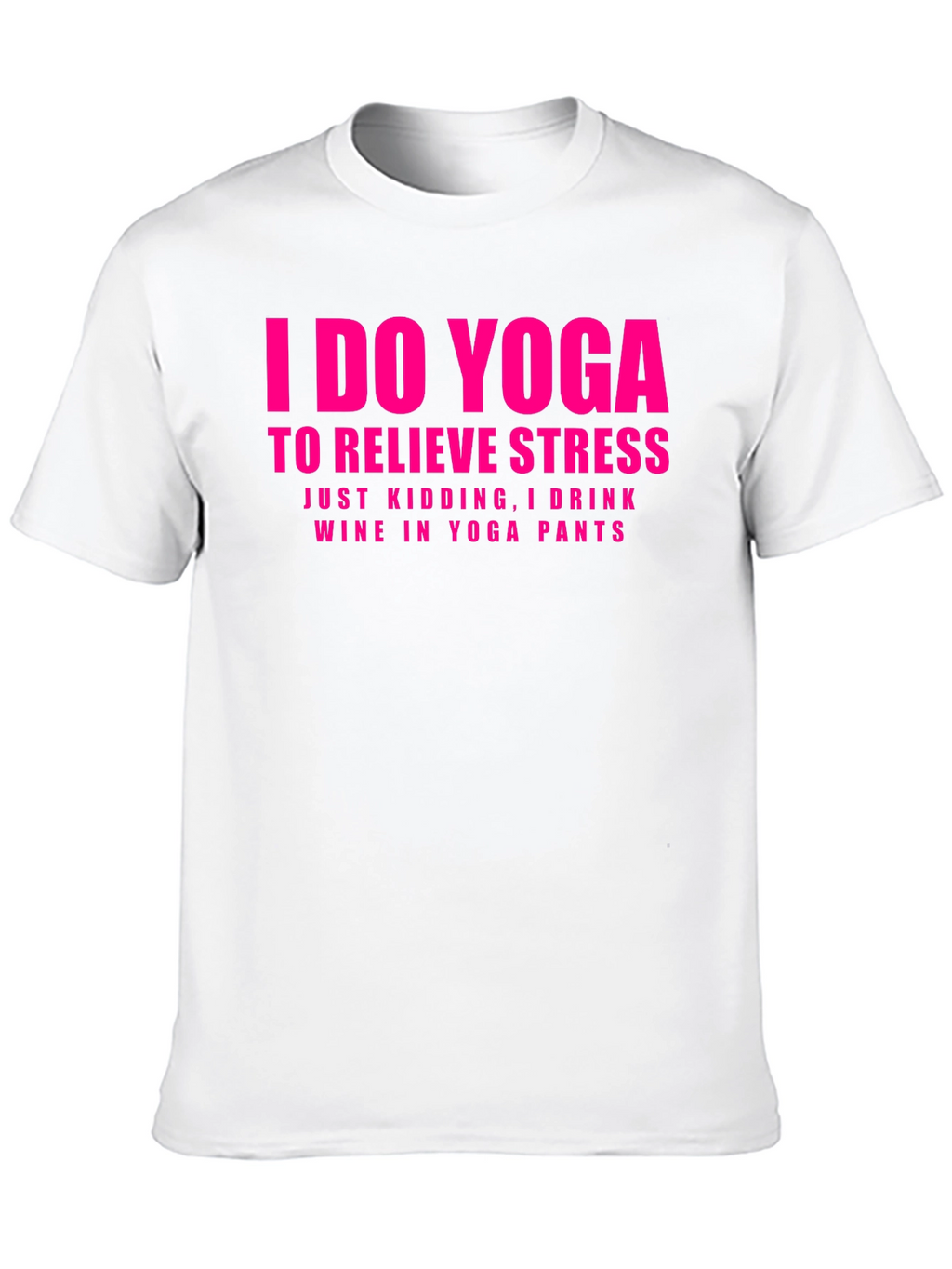 Funny Yoga & Wine Graphic T-Shirt