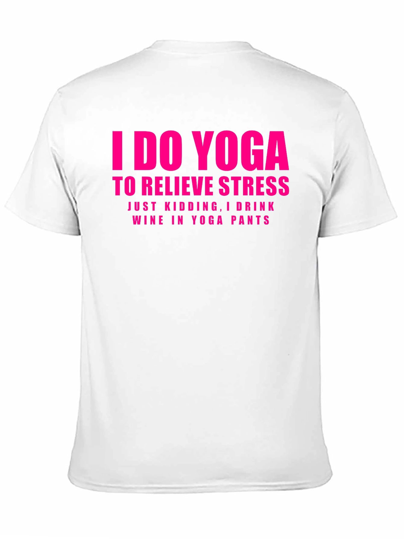 Funny Yoga & Wine Graphic T-Shirt
