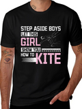 Girl Kiteboarding Graphic T-Shirt