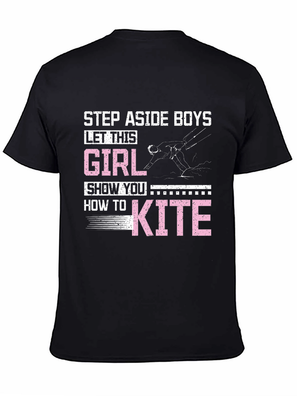 Girl Kiteboarding Graphic T-Shirt