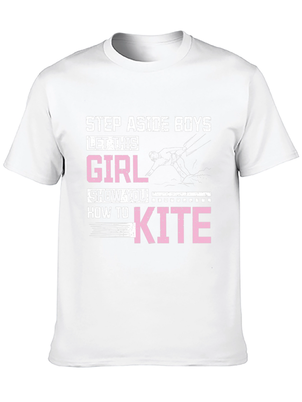 Girl Kiteboarding Graphic T-Shirt