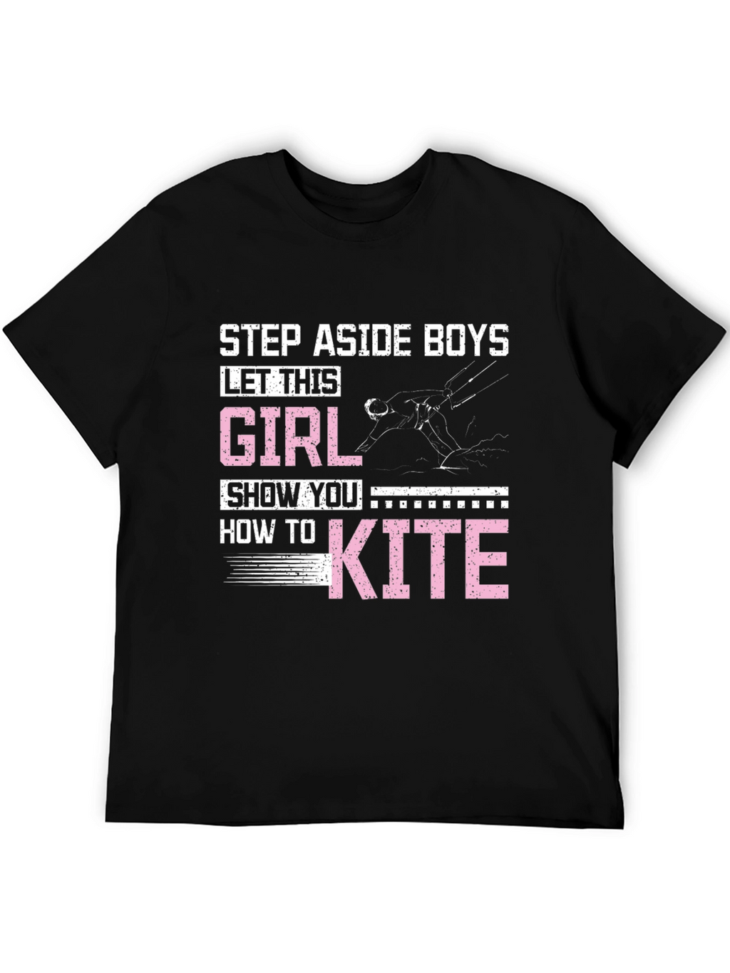 Girl Kiteboarding Graphic T-Shirt
