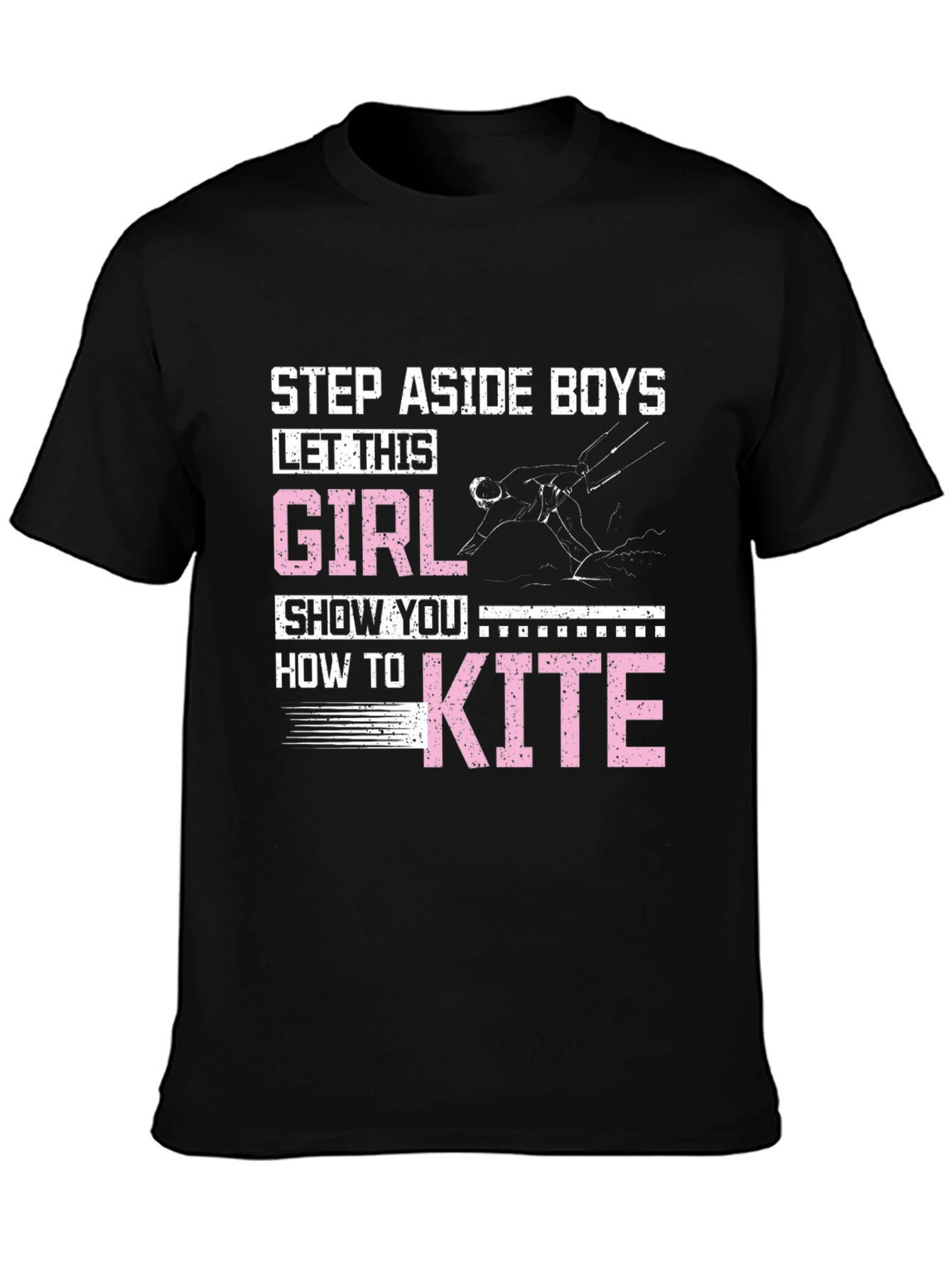 Girl Kiteboarding Graphic T-Shirt
