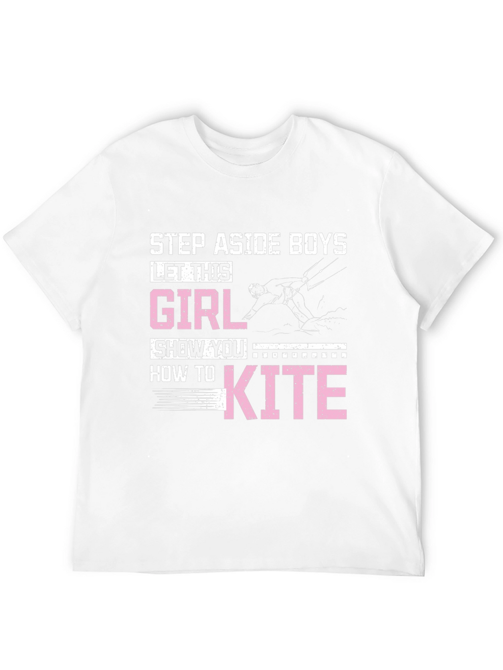 Girl Kiteboarding Graphic T-Shirt