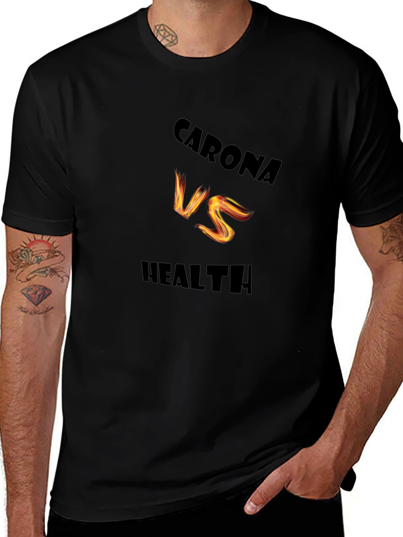 Corona vs Health Novelty T-Shirt