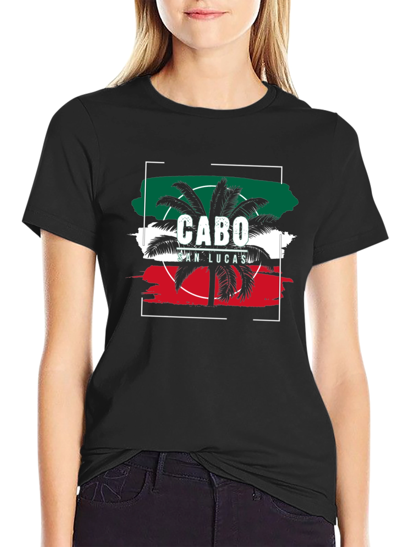 Cabo San Lucas Palm Tree T-Shirt - Tropical Vacation Tee