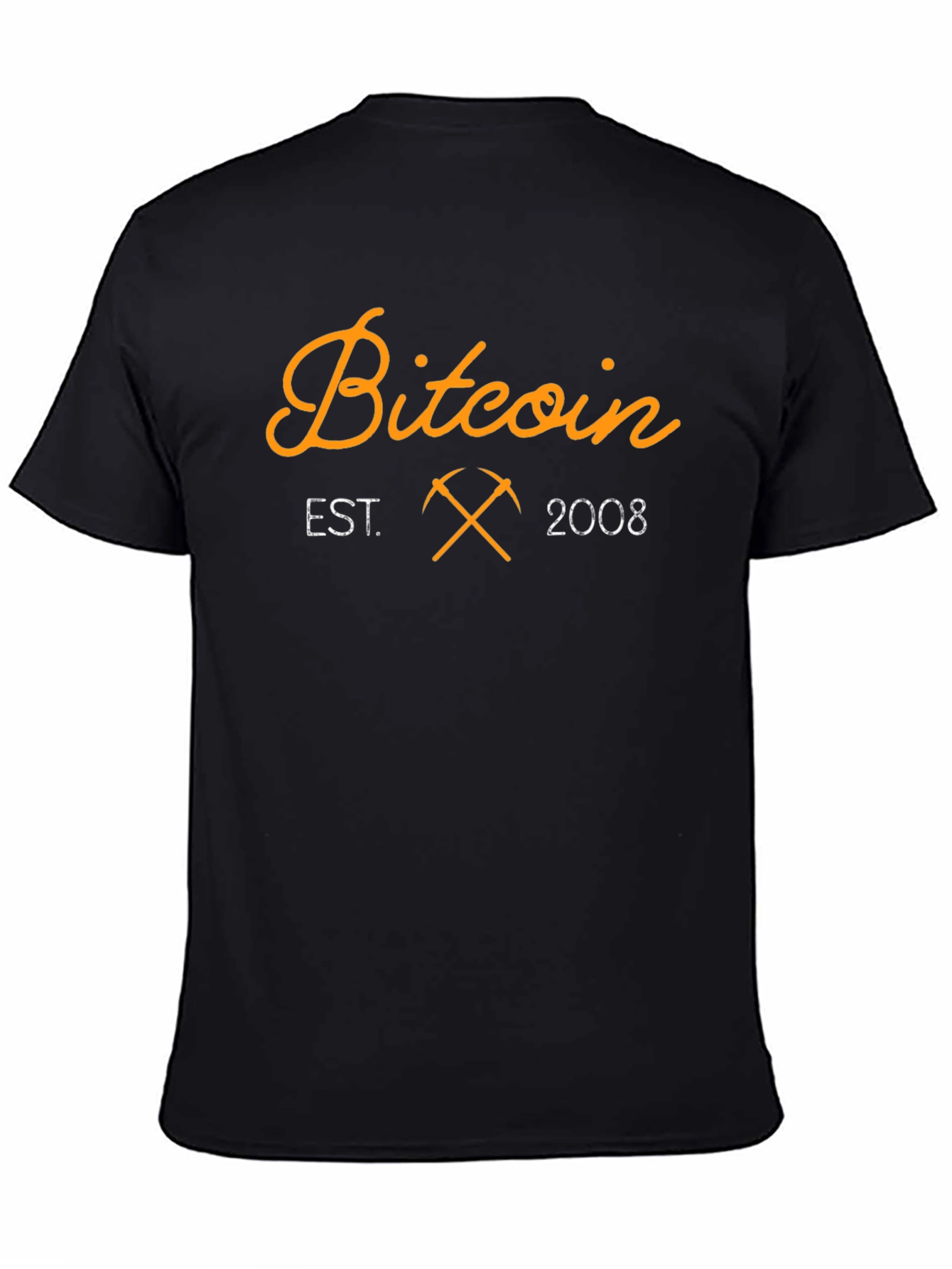 Bitcoin Est. 2008 Black T-Shirt Crypto Mining Tee