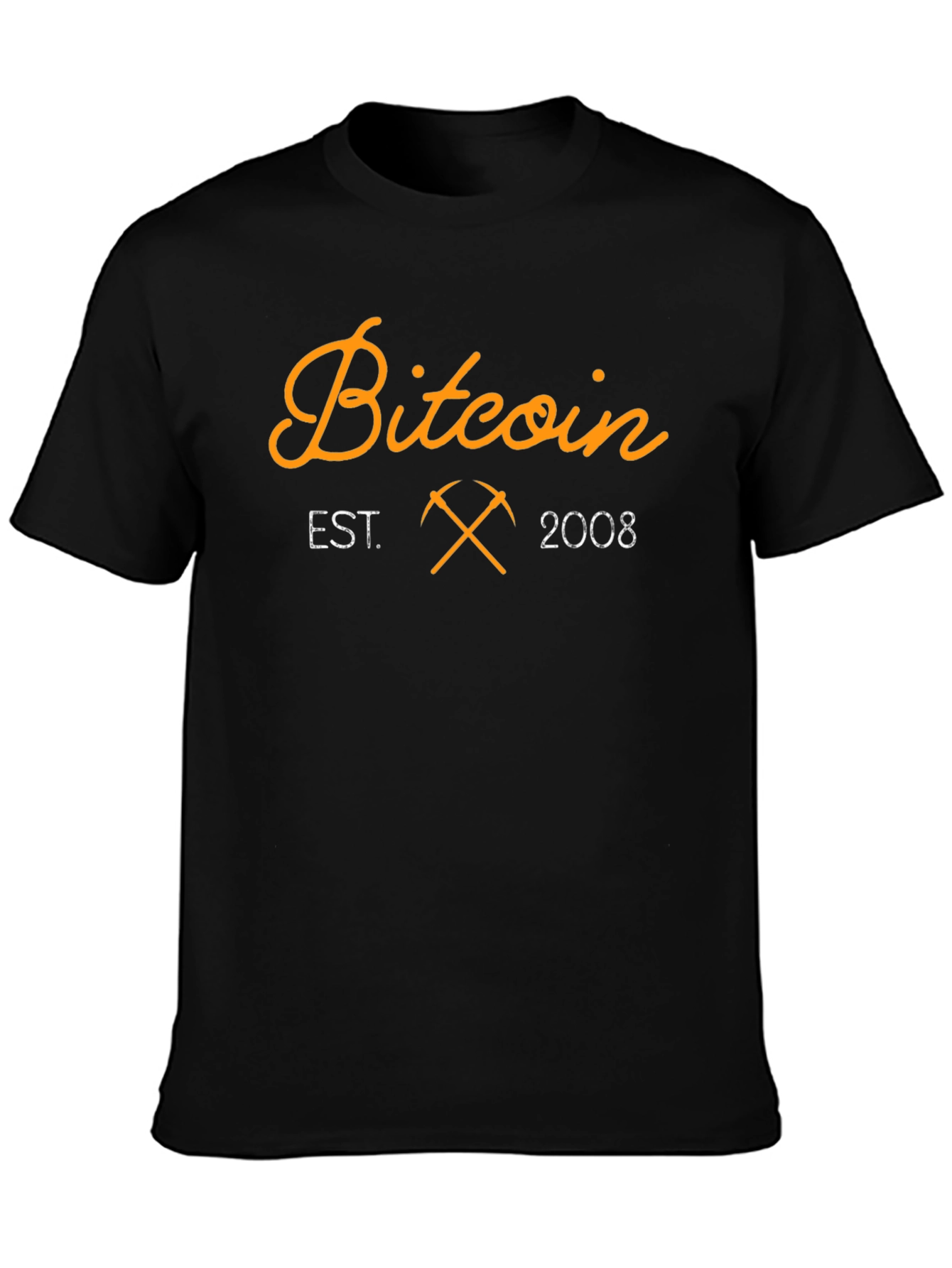 Bitcoin Est. 2008 Black T-Shirt Crypto Mining Tee