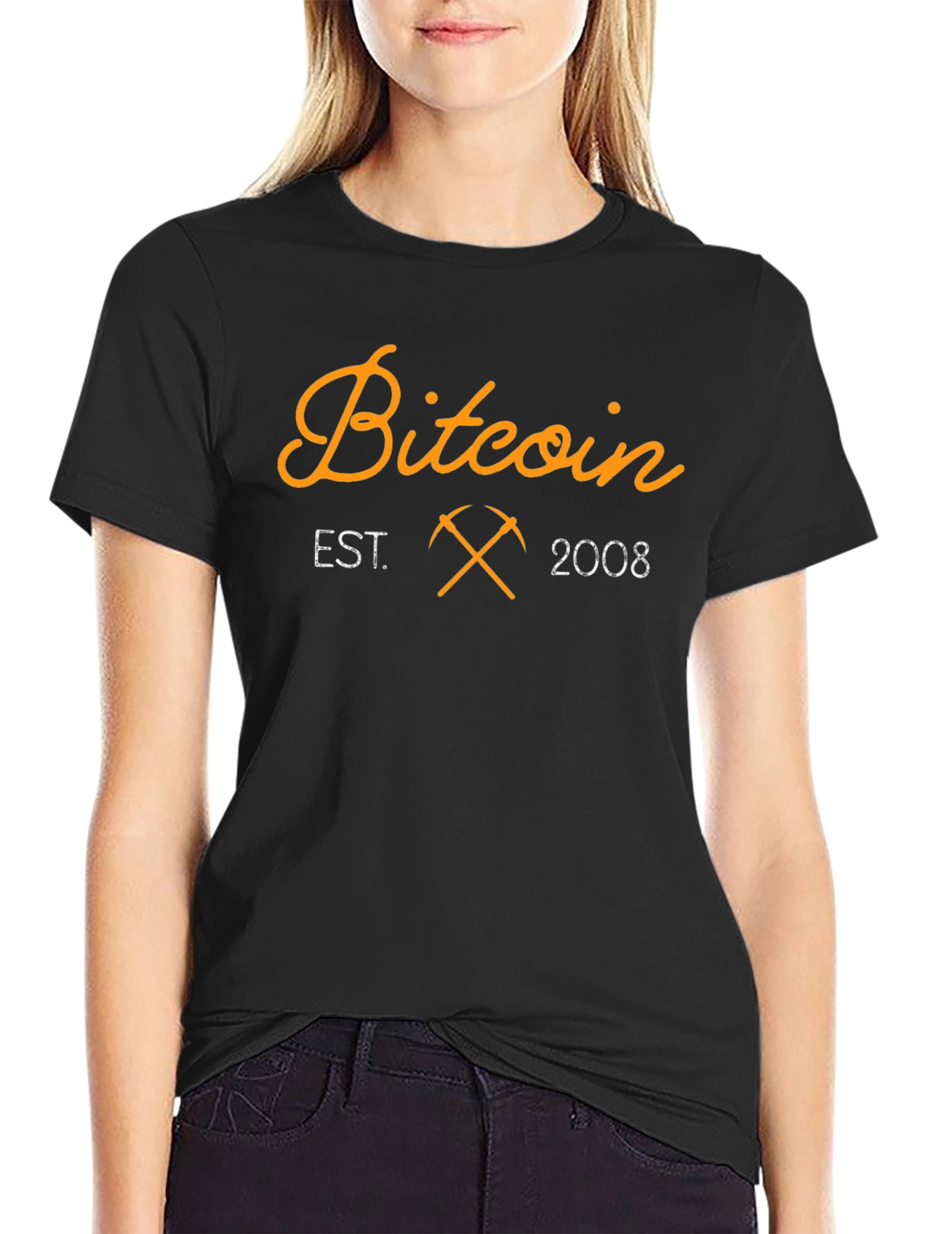 Bitcoin Est. 2008 Black T-Shirt Crypto Mining Tee