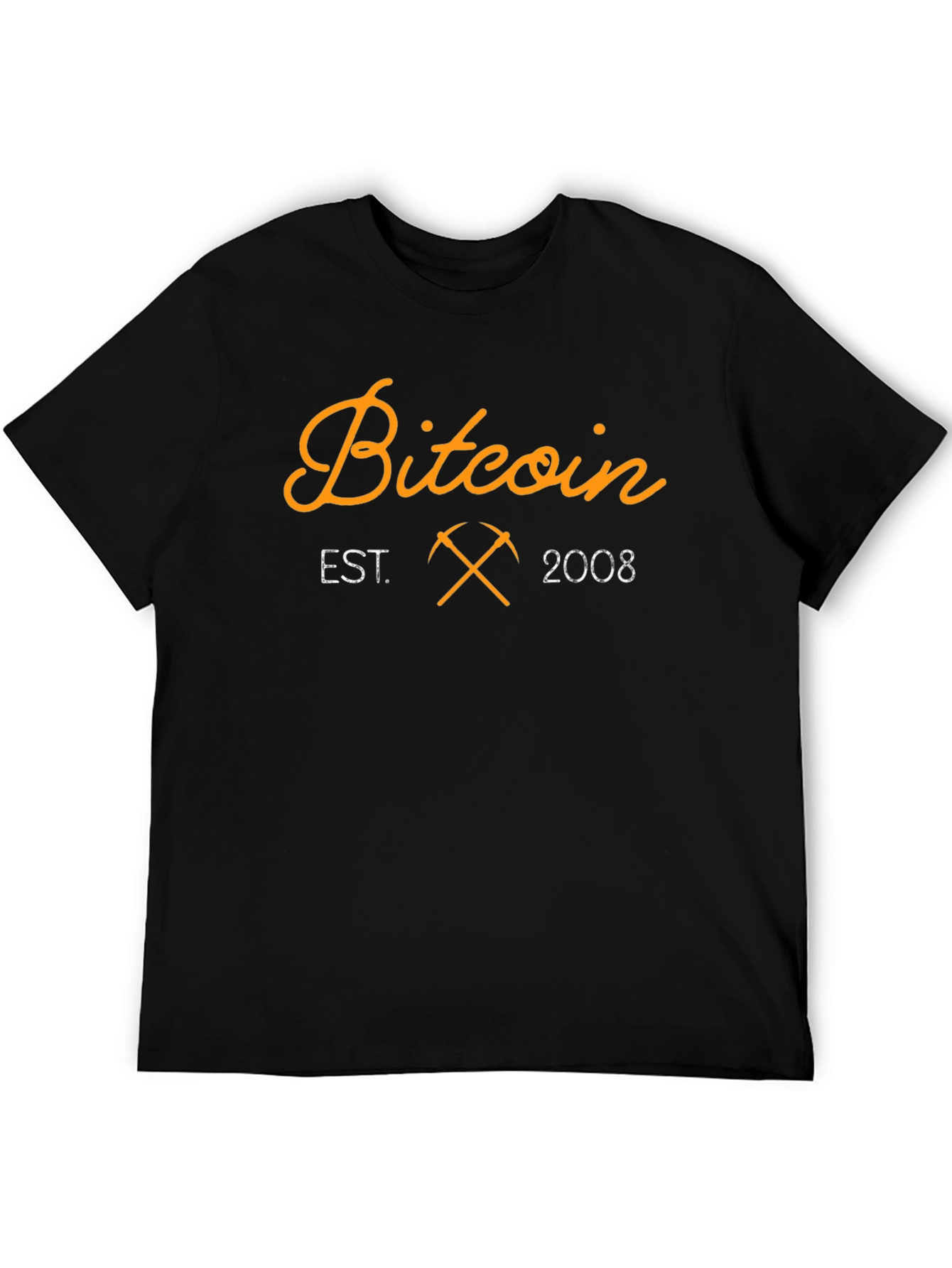 Bitcoin Est. 2008 Black T-Shirt Crypto Mining Tee