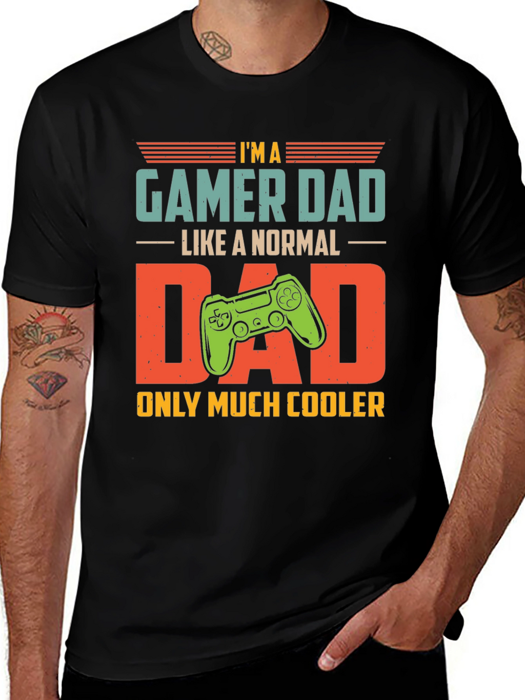 Gamer Dad T-Shirt - Cool Dad Edition