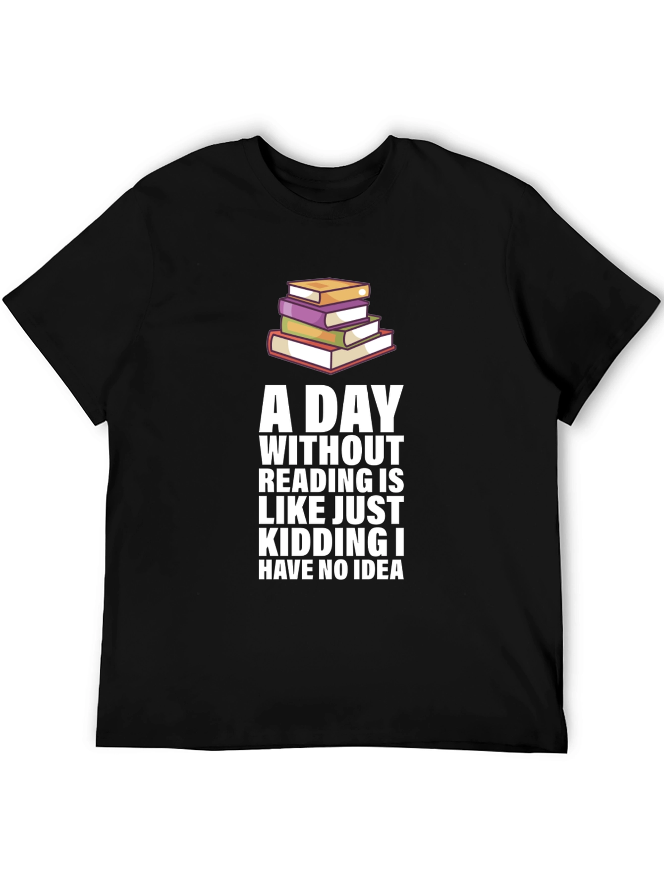 Funny Reading Bookworm Graphic Novelty T-Shirt