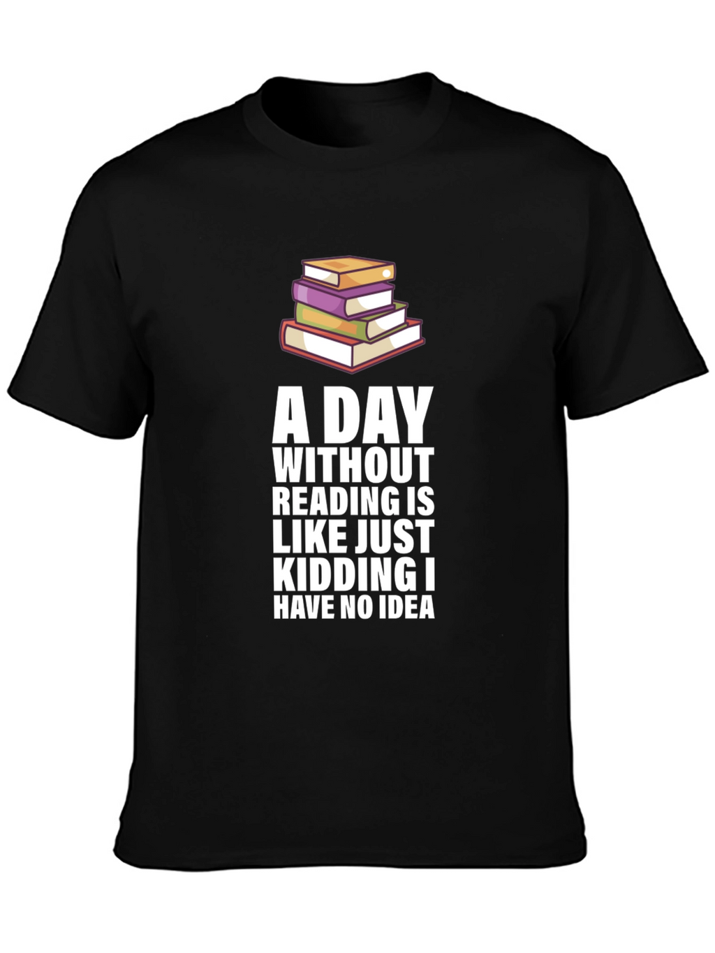 Funny Reading Bookworm Graphic Novelty T-Shirt