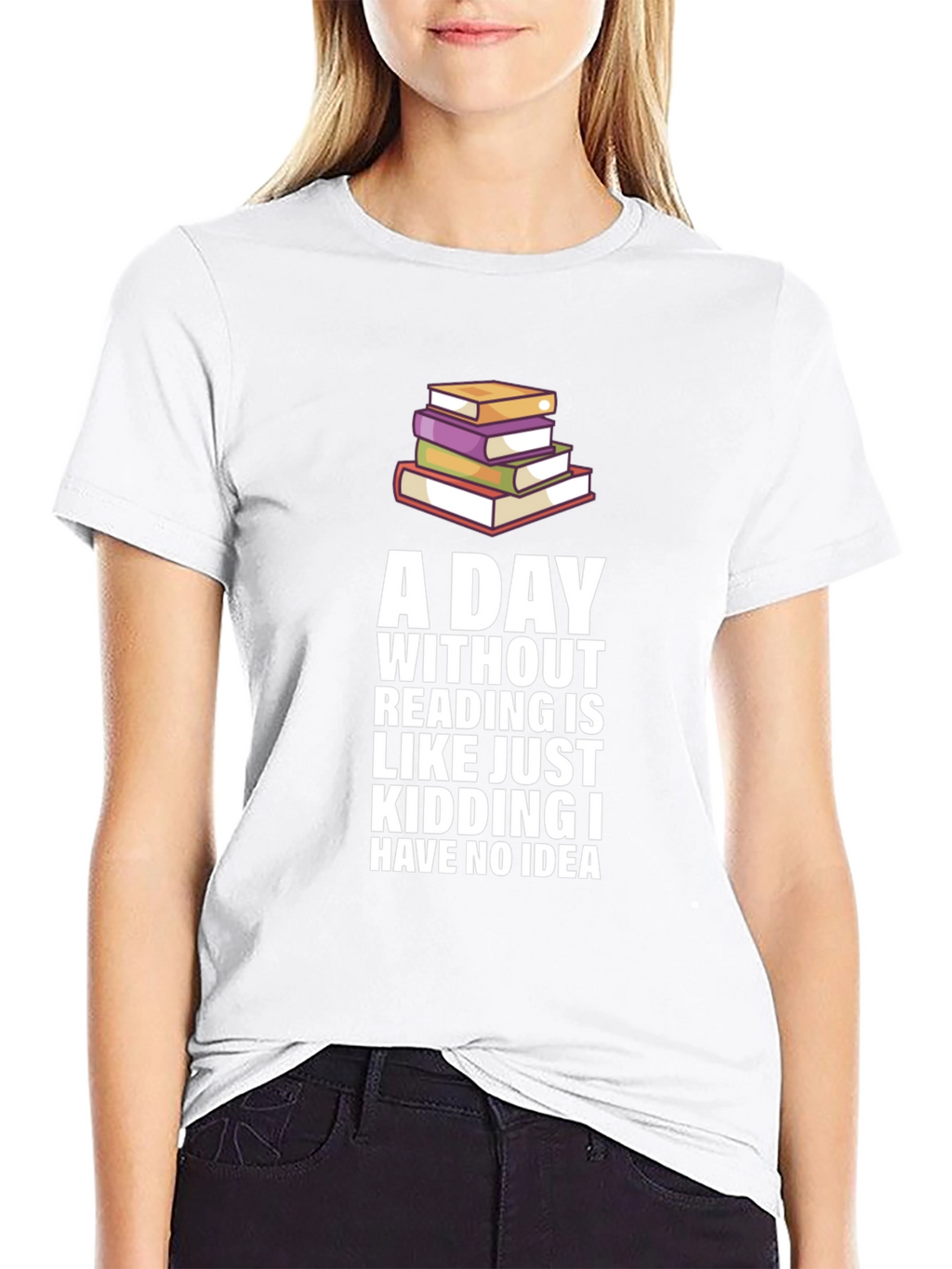 Funny Reading Bookworm Graphic Novelty T-Shirt