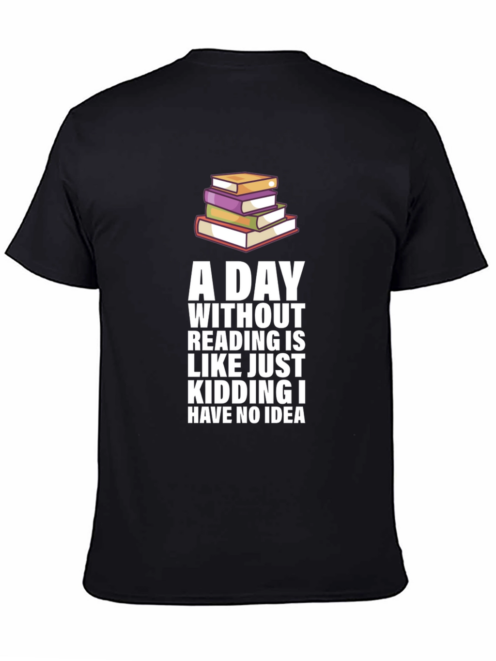 Funny Reading Bookworm Graphic Novelty T-Shirt