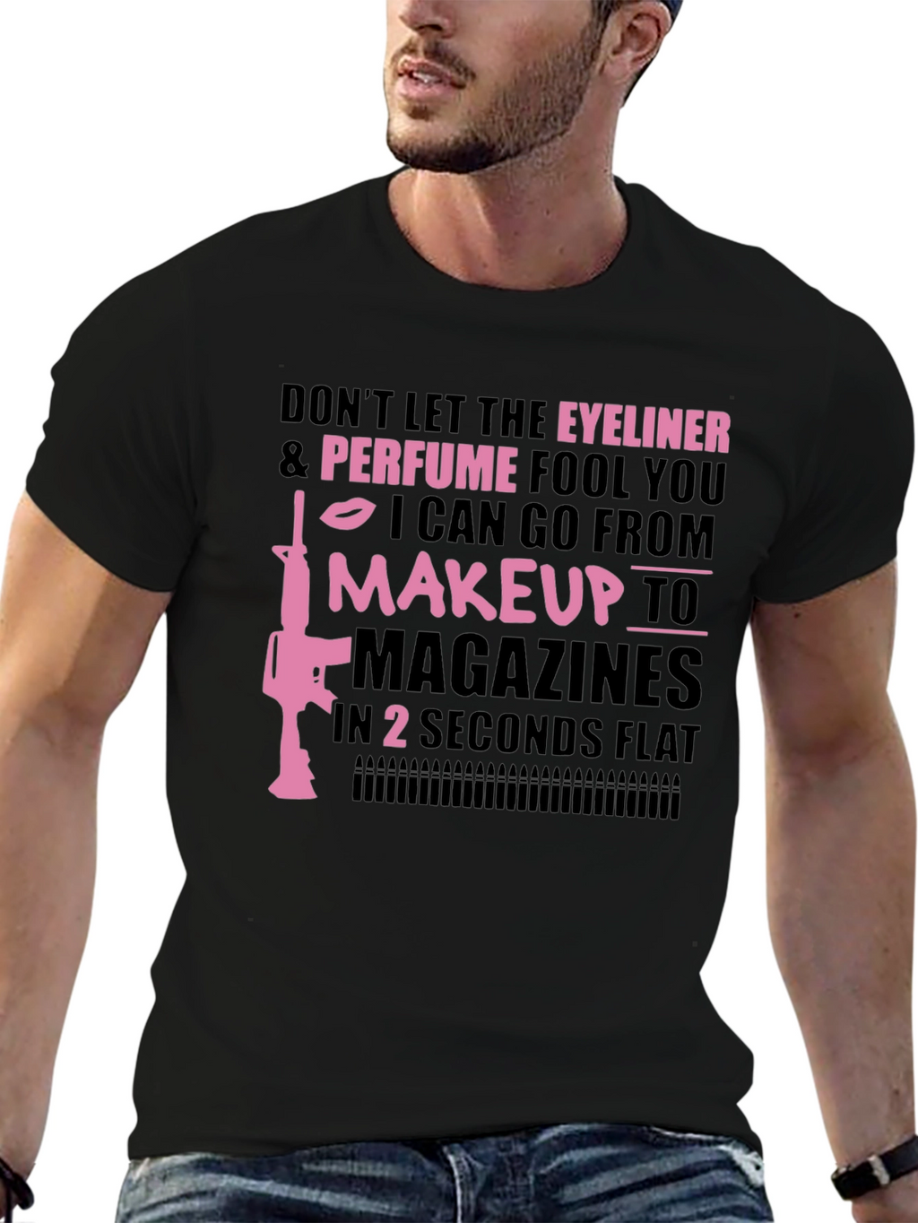 Eyeliner Perfume Makeup Magazines T-Shirt