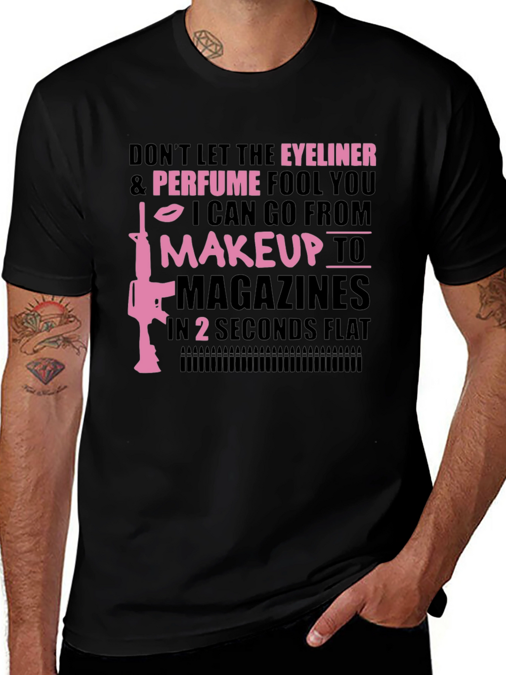 Eyeliner Perfume Makeup Magazines T-Shirt
