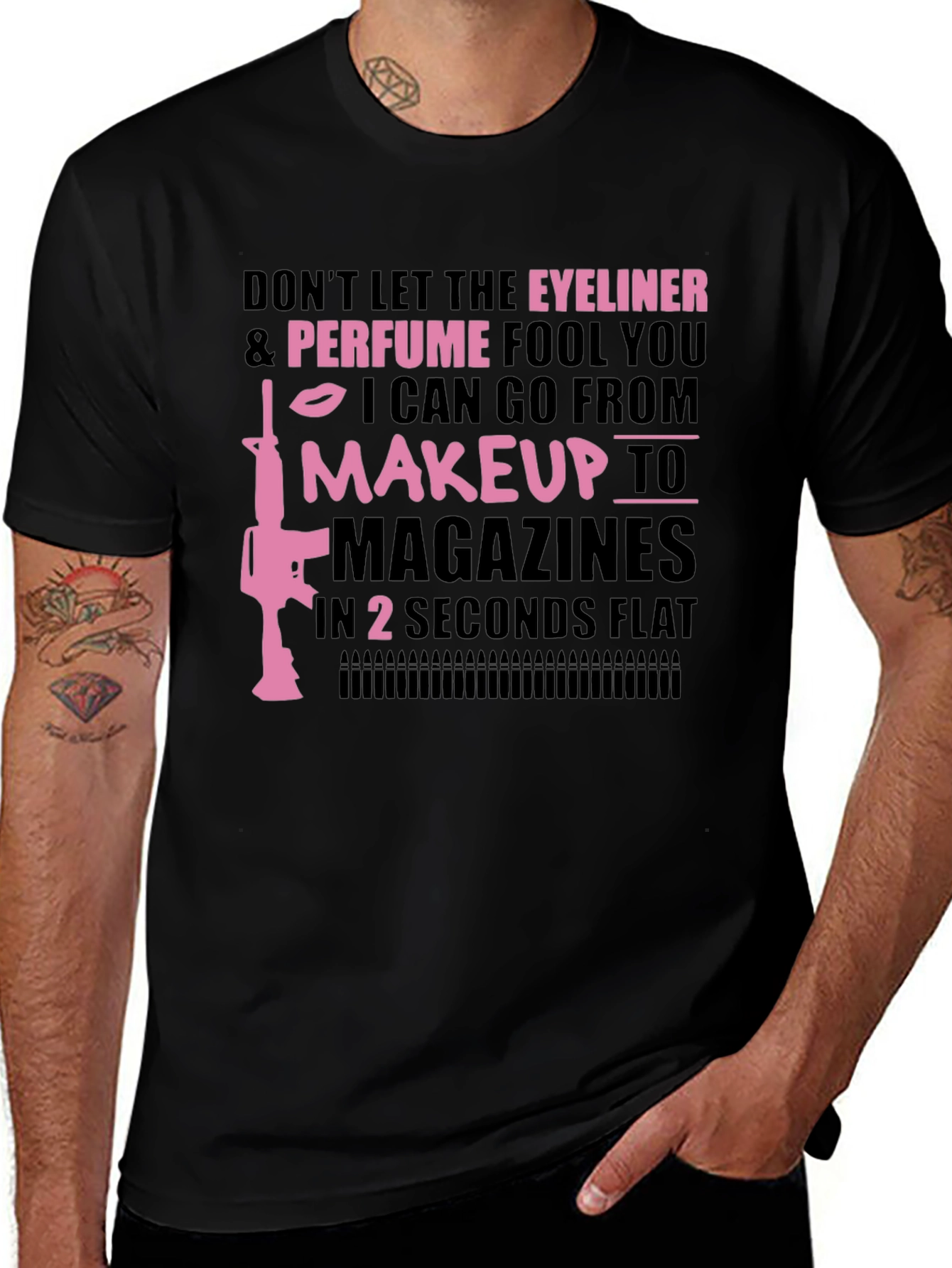 Eyeliner Perfume Makeup Magazines T-Shirt