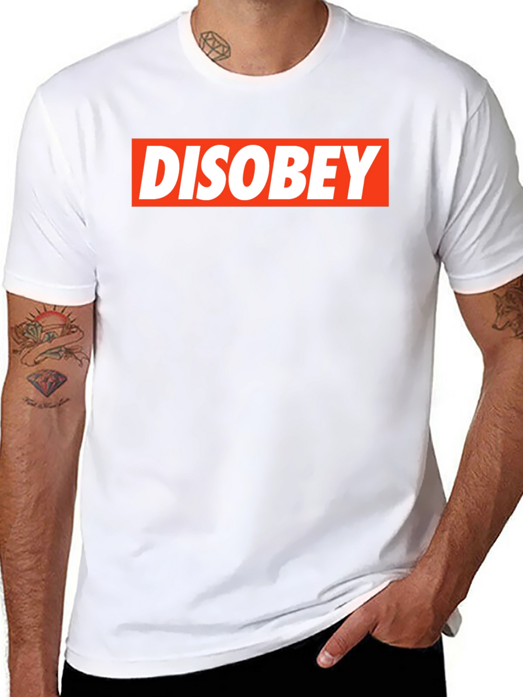 Disobey Graphic T-Shirt - Bold Statement Tee